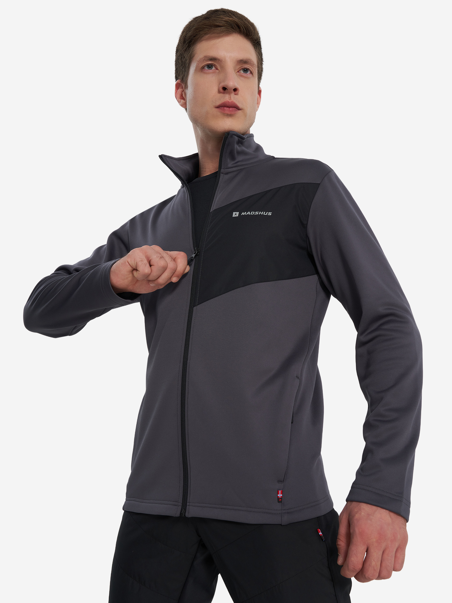 Джемпер флисовый мужской Madshus, серый, арт. 20035