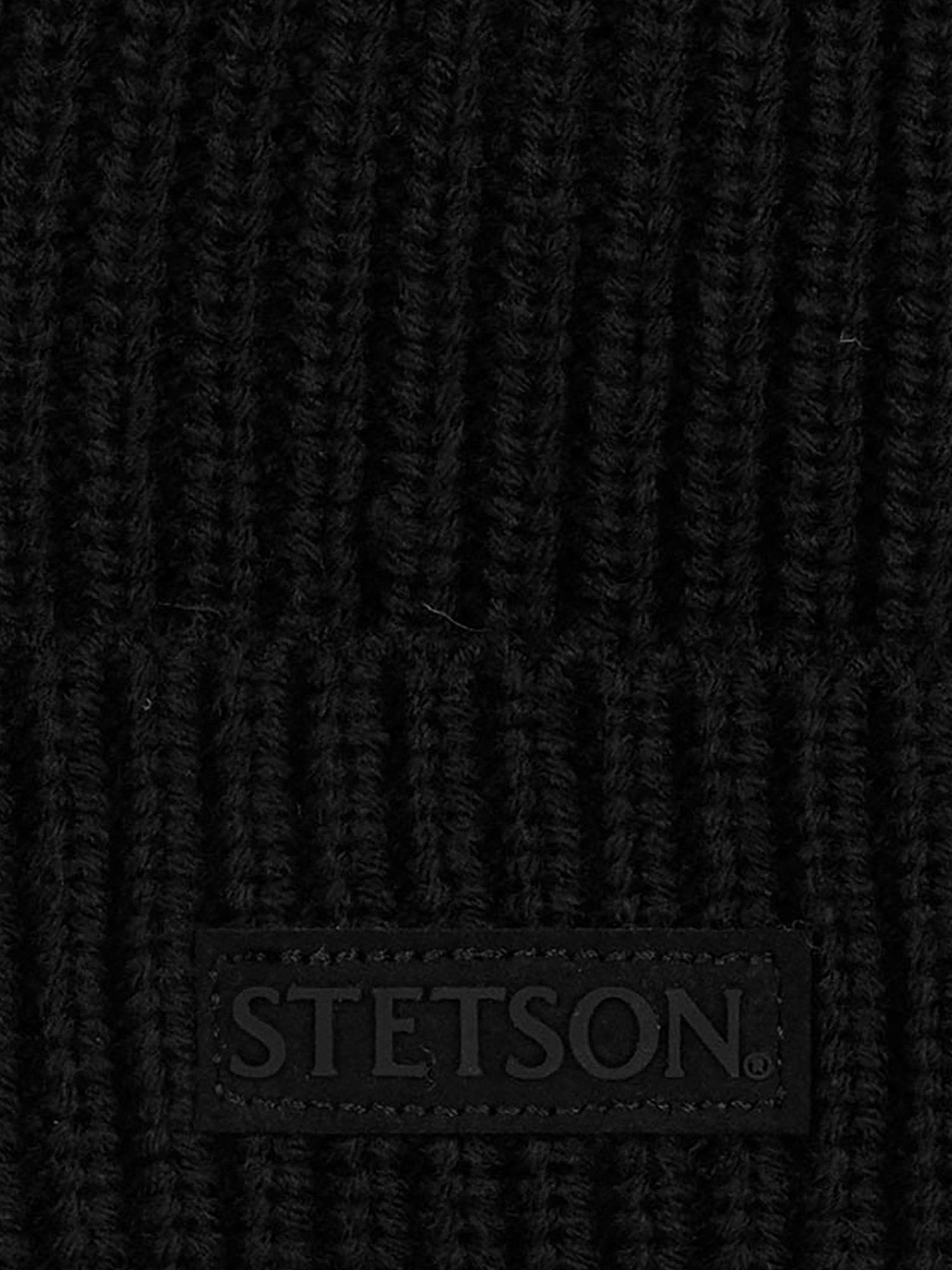 Шапка с отворотом STETSON 8599129 BEANIE BADGE (черный), Черный 02-619XDOXS9Z-09, размер Без размера - фото 4