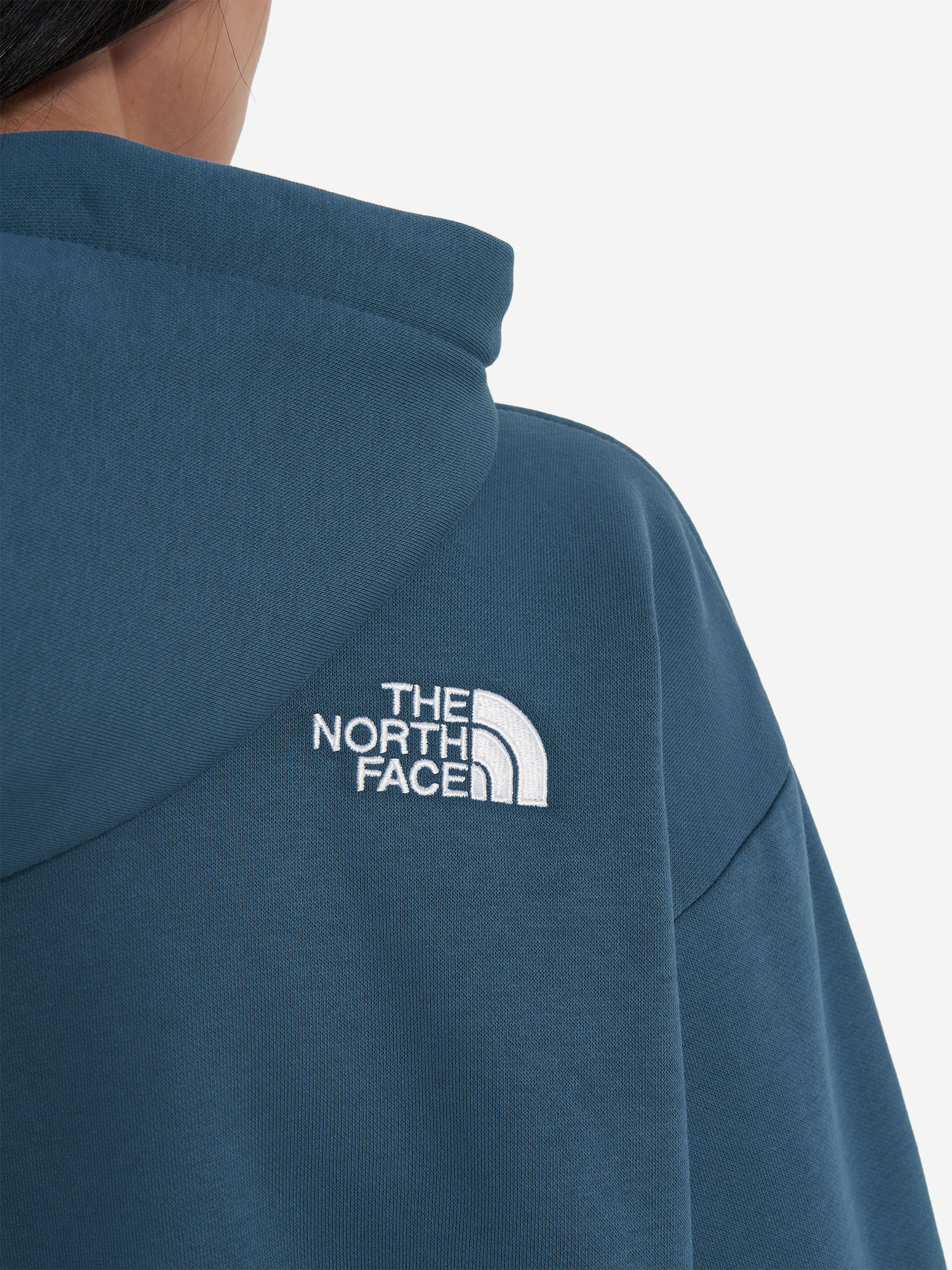 фото Худи женское оверсайз the north face essential, синий