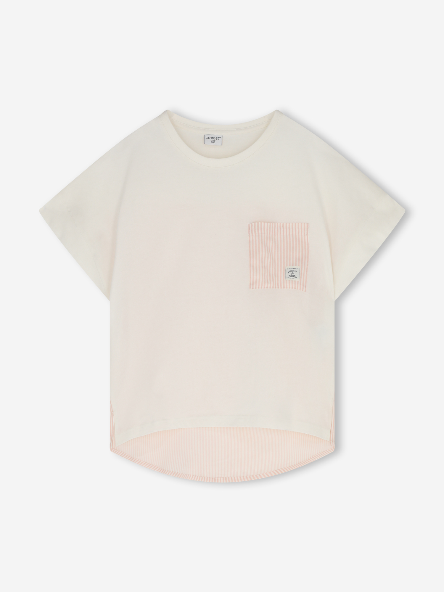 Изображение товара Женская футболка оверсайз Protest с полосатым принтом, хлопок