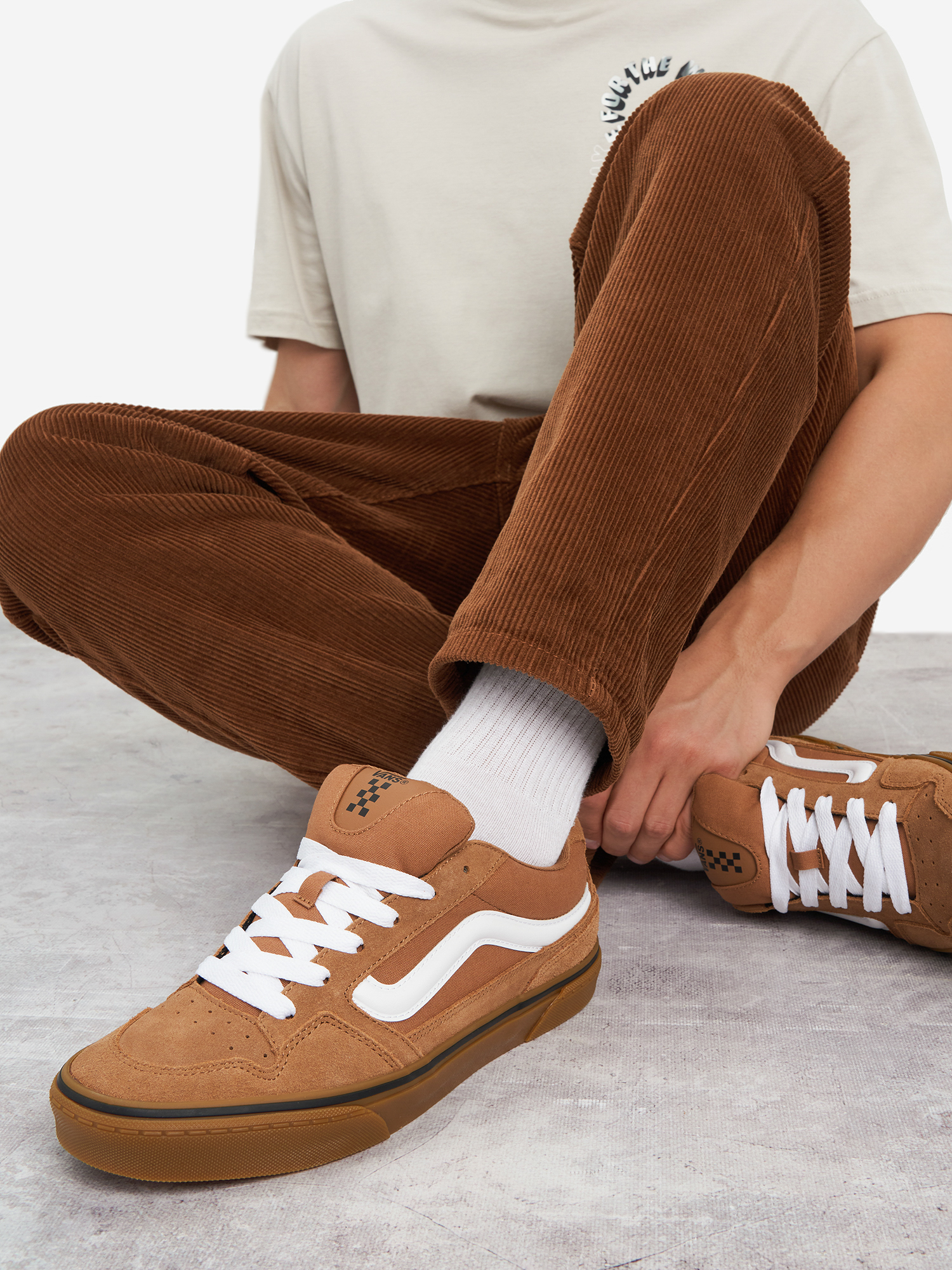 Кеды Vans Caldrone, коричневый, арт. 23407