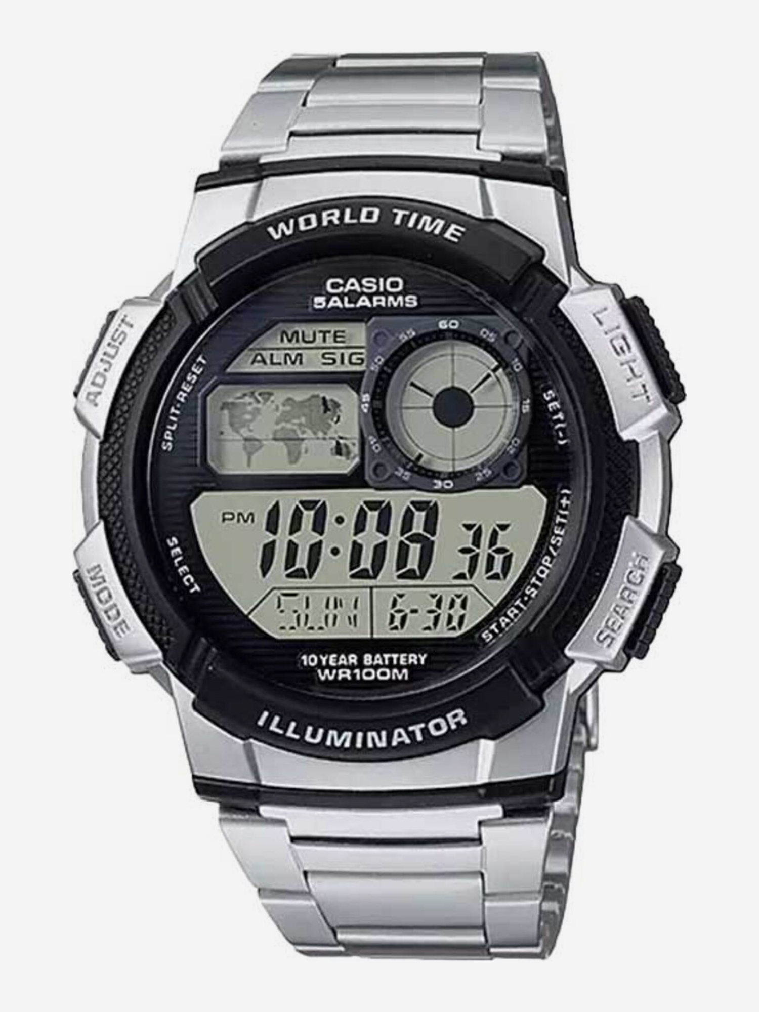 

Наручные часы Casio AE-1000WD-1A, Серебряный