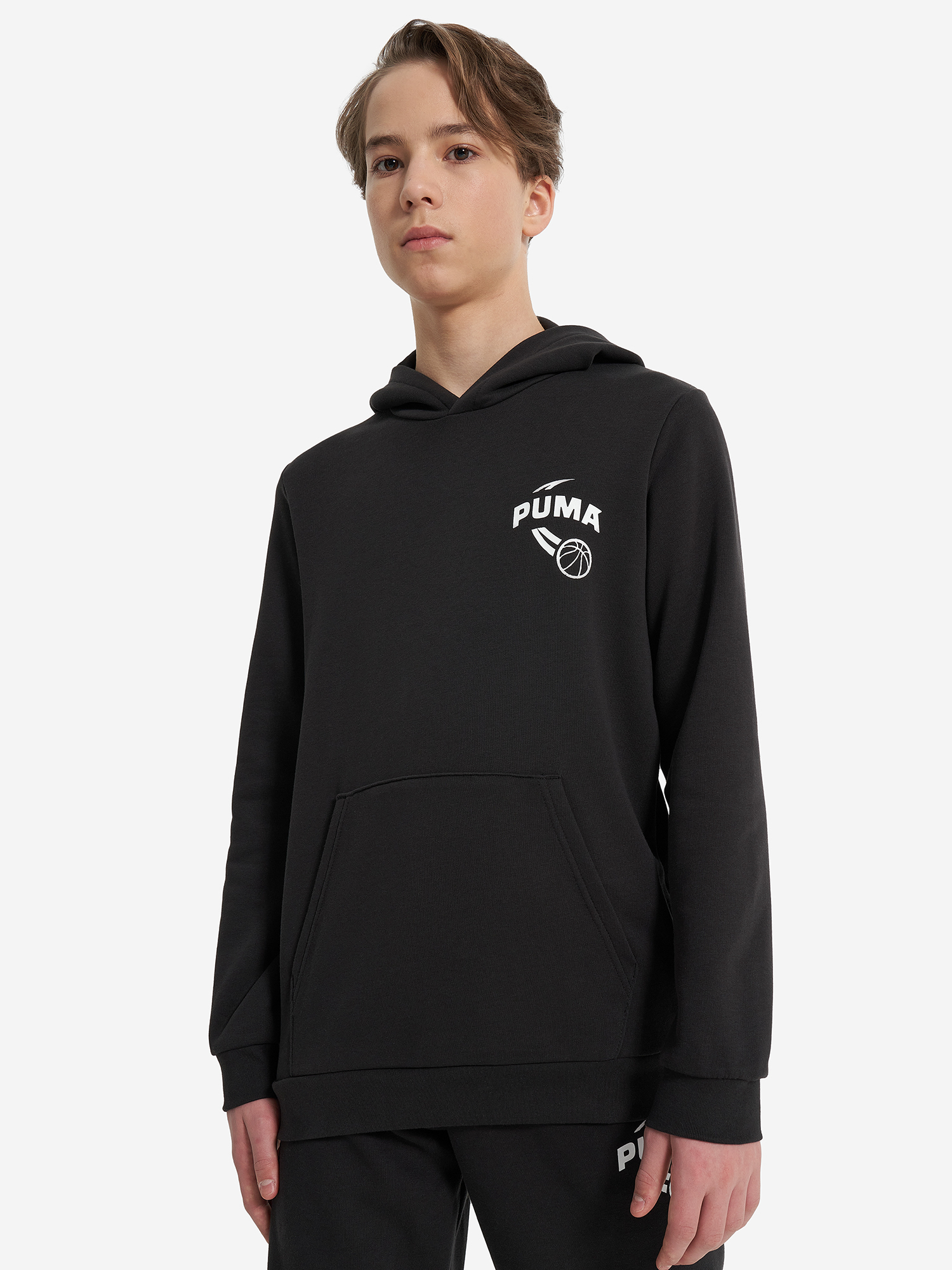 Худи для мальчиков PUMA Basketball Posterize, Черный 2