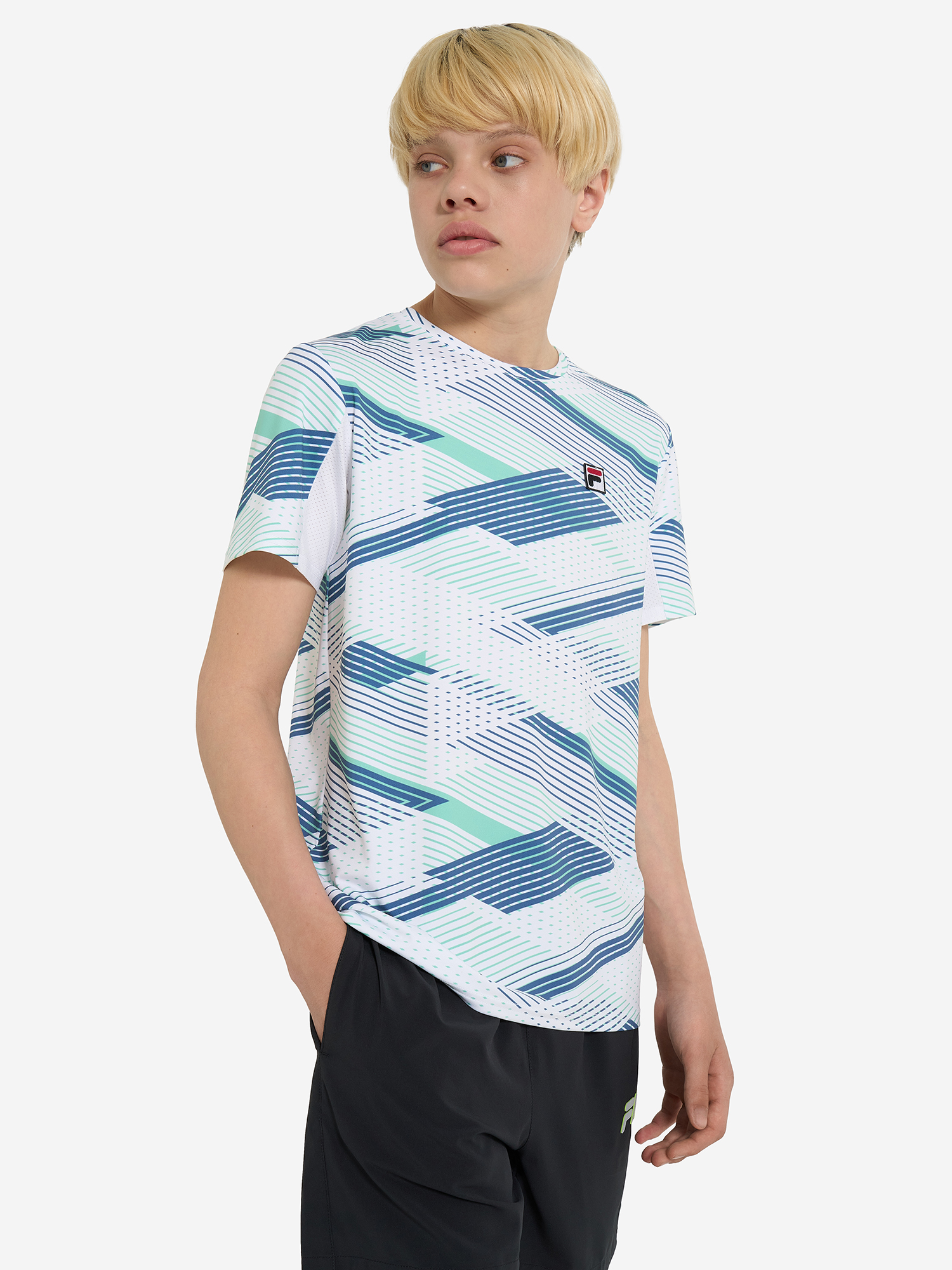 фото Футболка для мальчиков fila, голубой