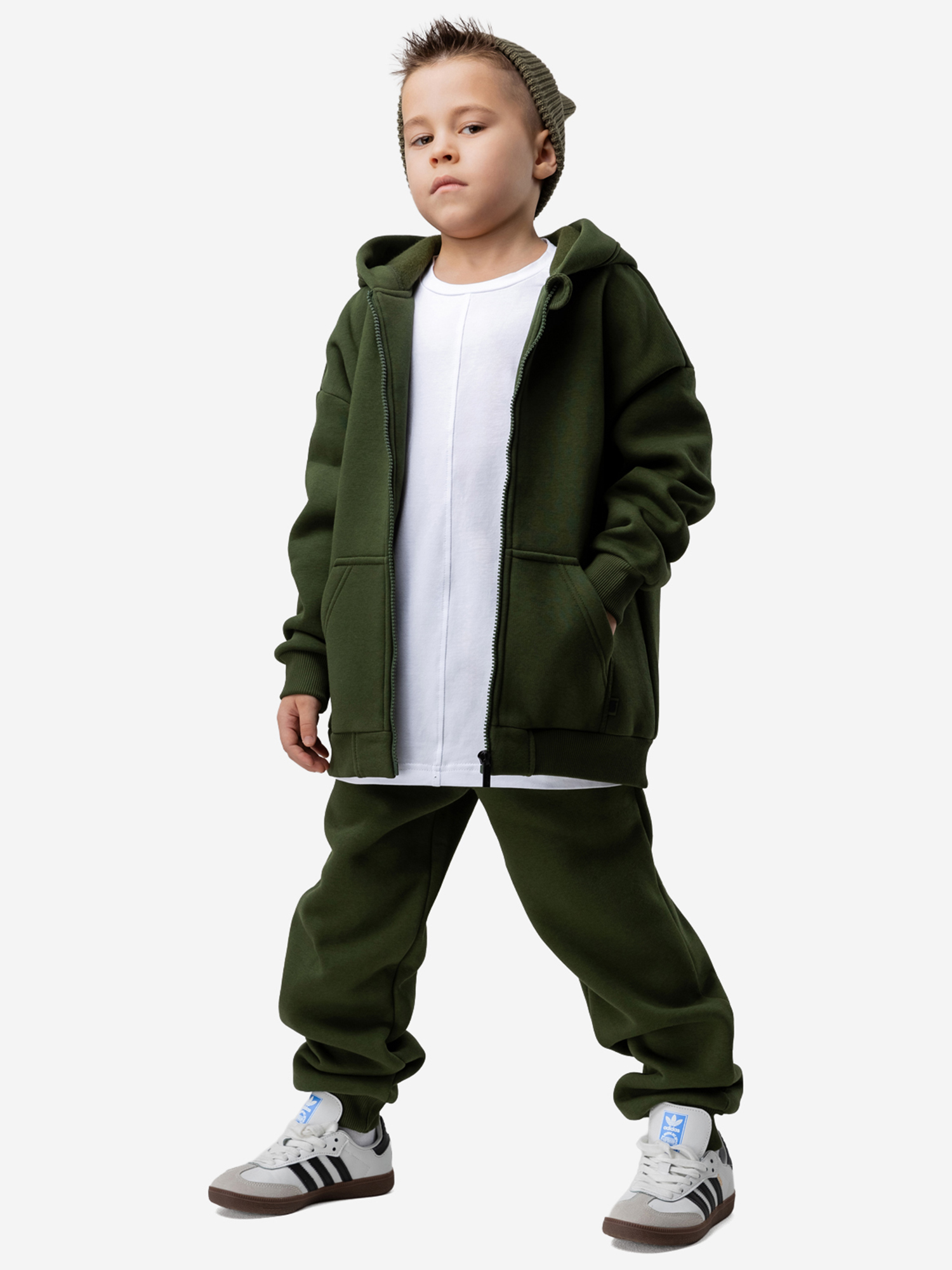 Изображение товара Костюм с начесом для мальчиков bodo, Хаки