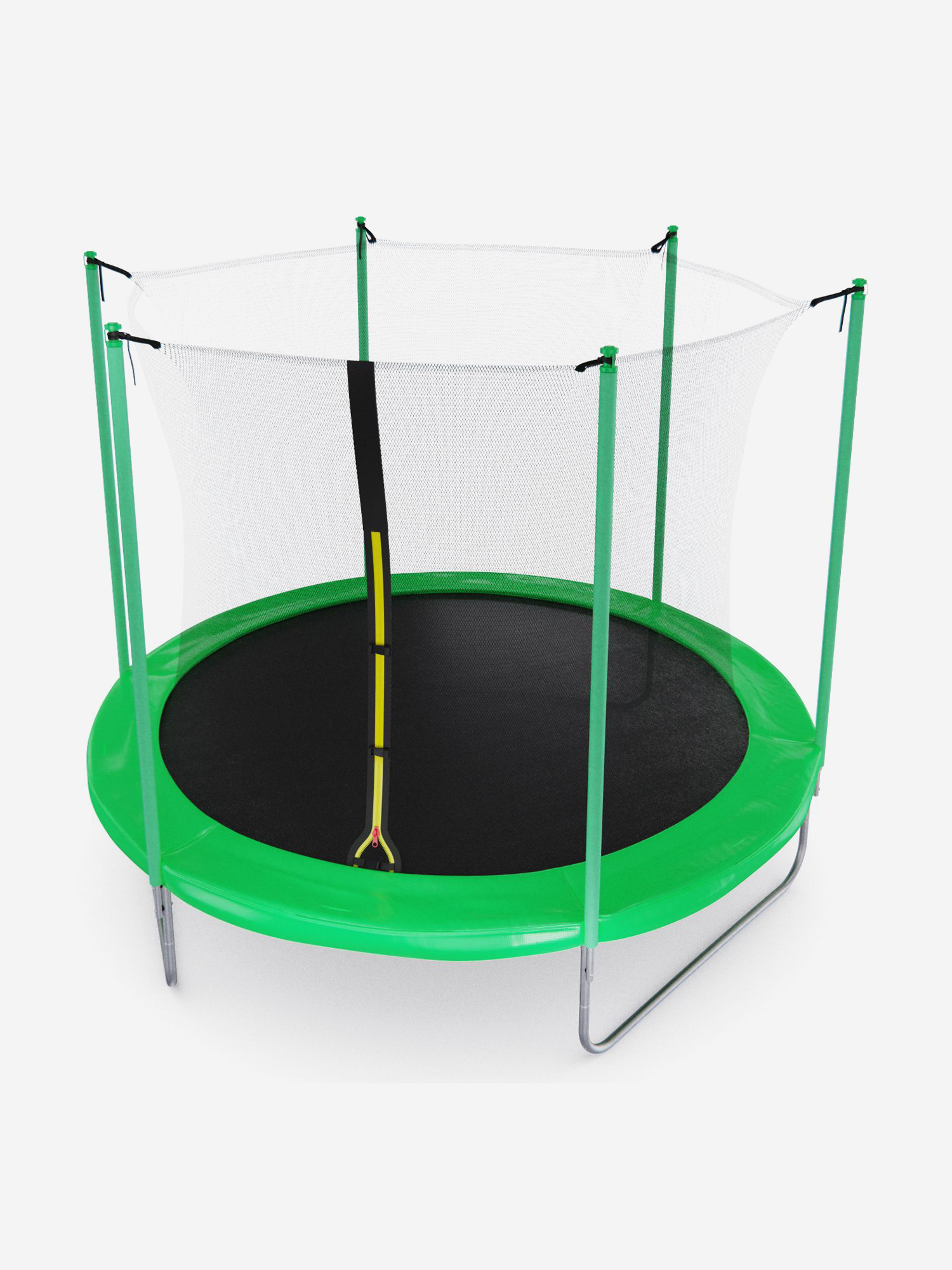 

Батут DFC 10FT green с внутренней защитной сеткой, Зеленый