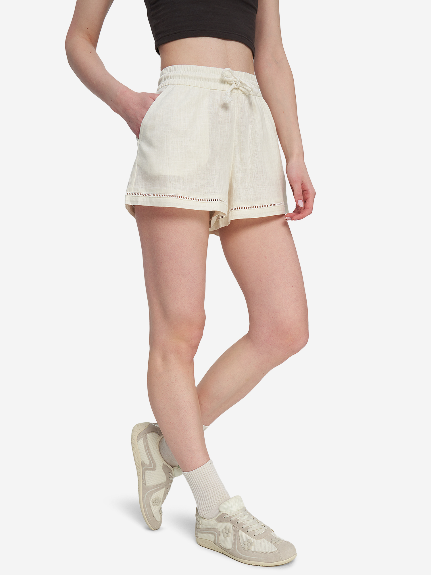 Шорты женские оверсайз Protest, бежевый, арт. 142613PR0-01