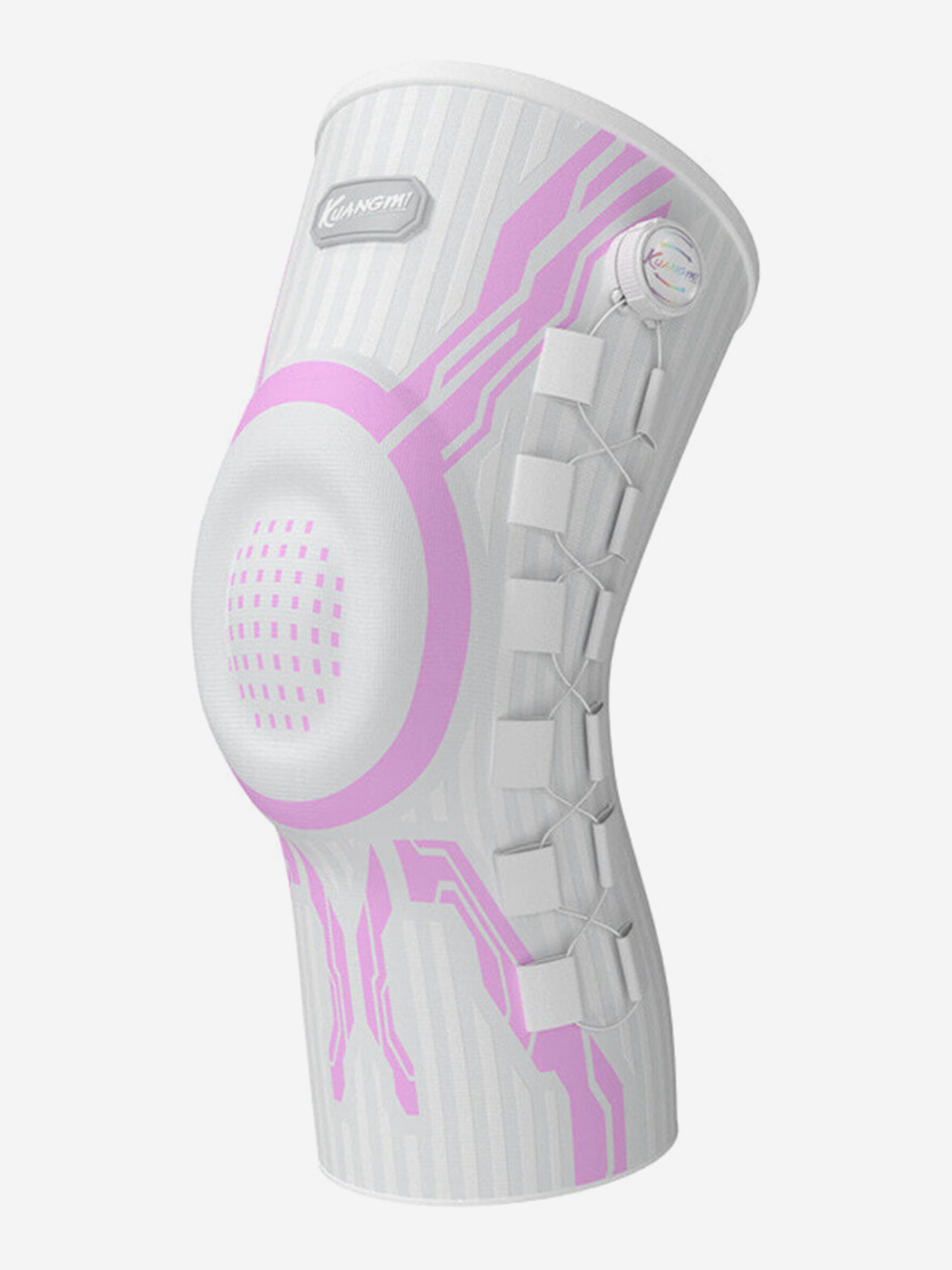 Изображение товара Наколенник Kuangmi KMH752DA-RIGHT-1DESTK0P-WHITE-PINK с мягкой фиксацией
