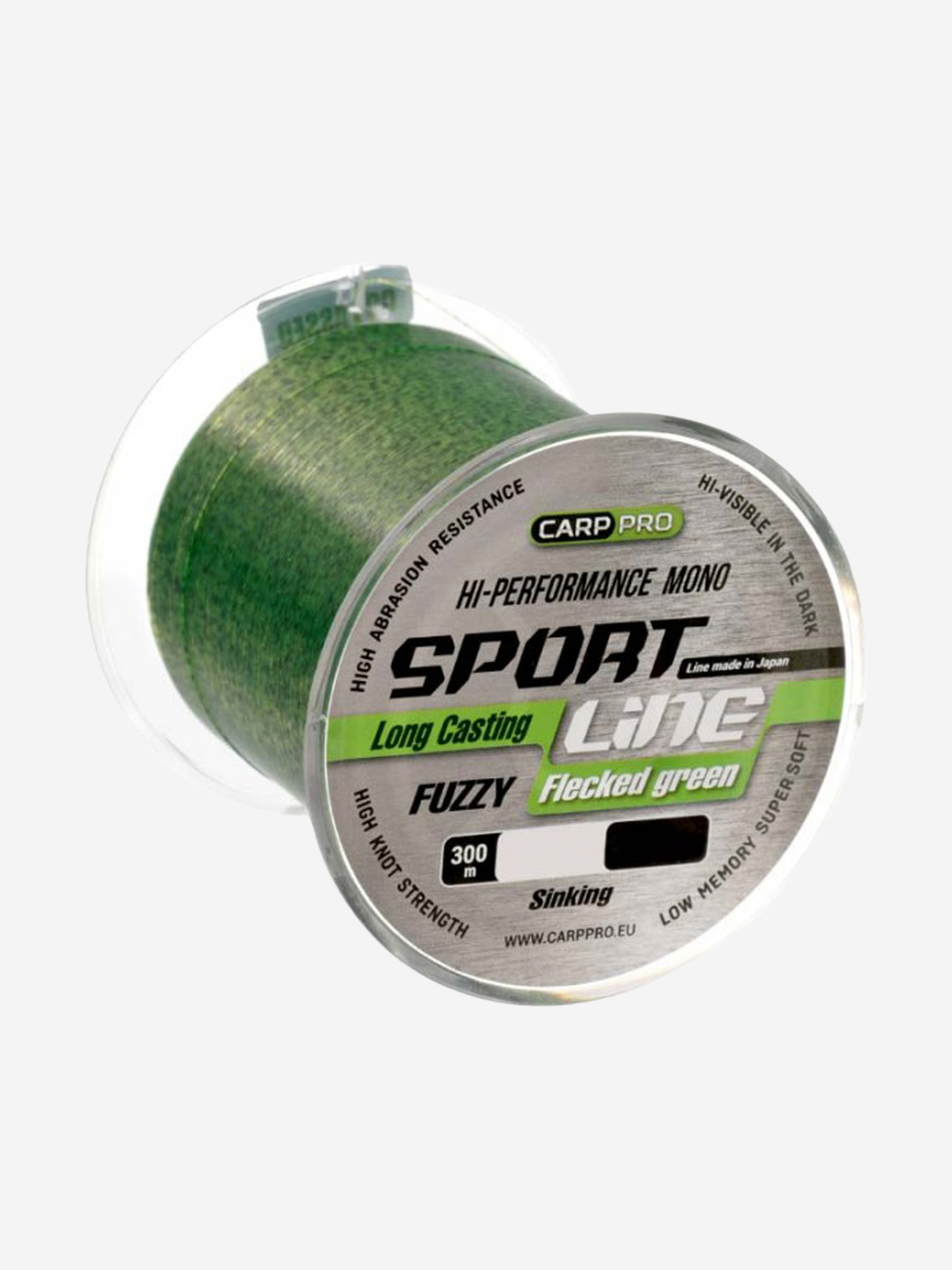 Изображение товара Леска Carp PRO Sports Line 300м Зеленая Монолеска для карповой рыбалки Изображение товара Леска Carp PRO Sports Line 300м Зеленая Монолеска для карповой рыбалки