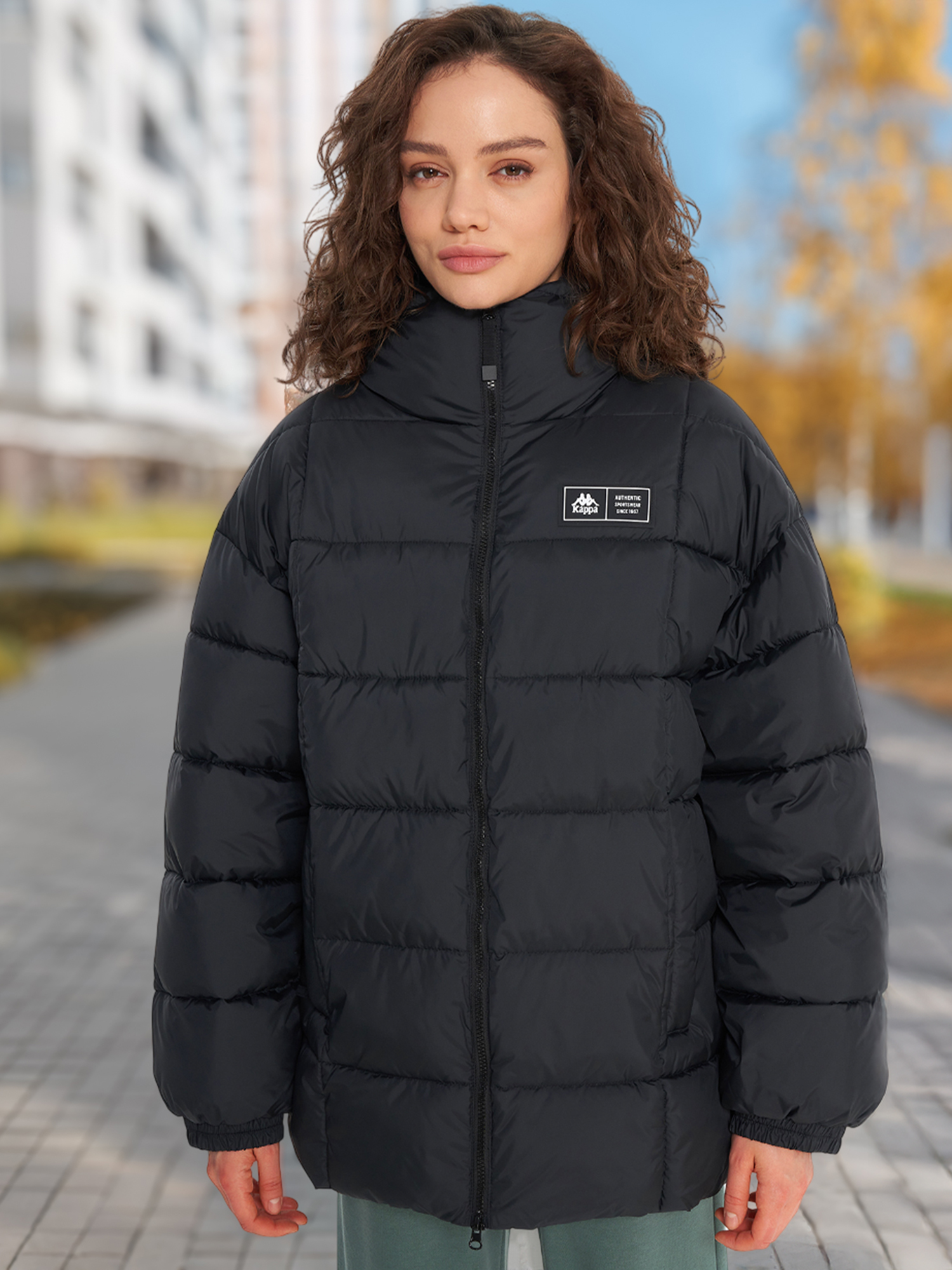 Пуховик Kappa Paffuta, черный, арт. 28161
