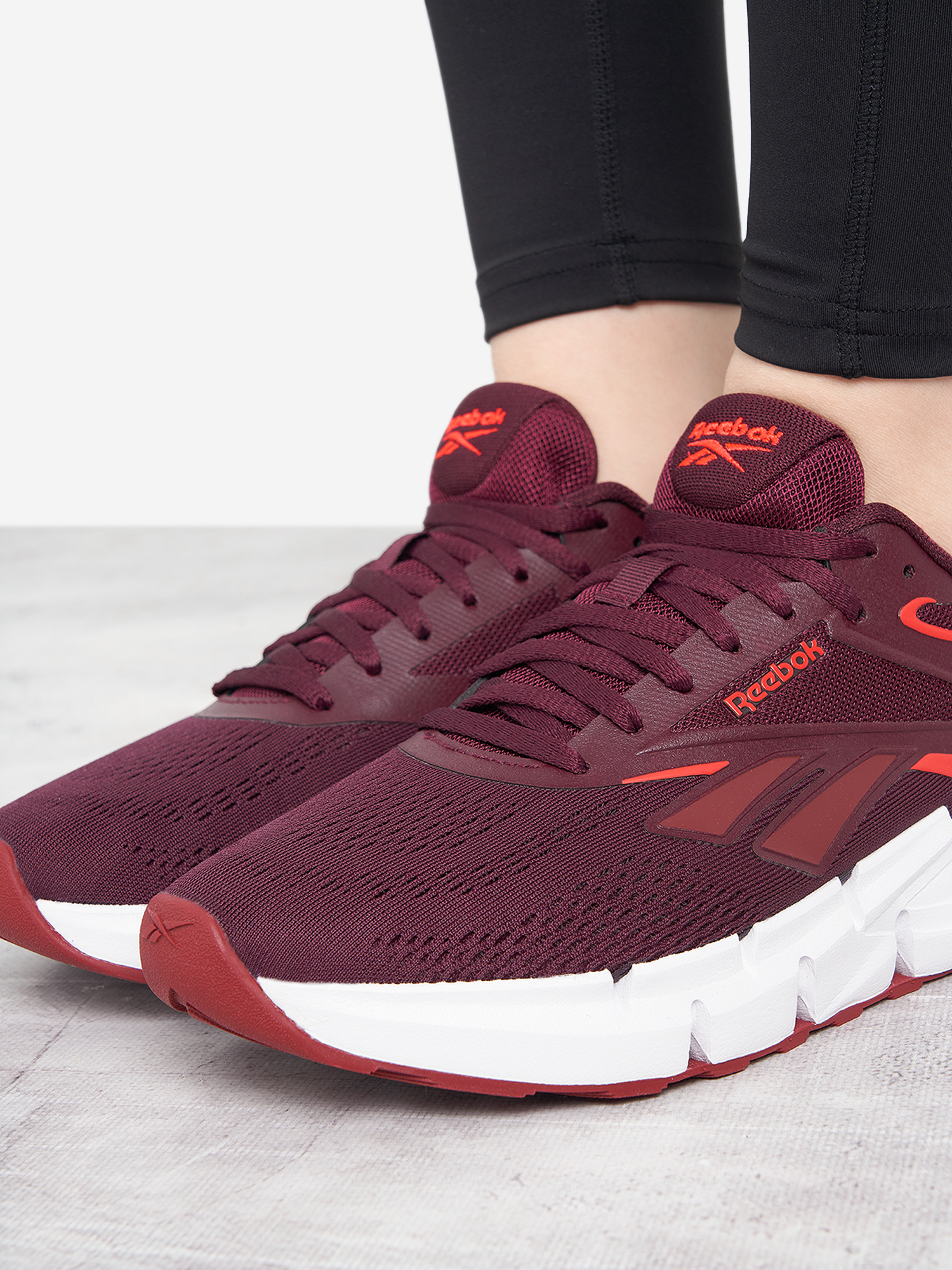 фото Кроссовки женские reebok zig dynamica 6, красный