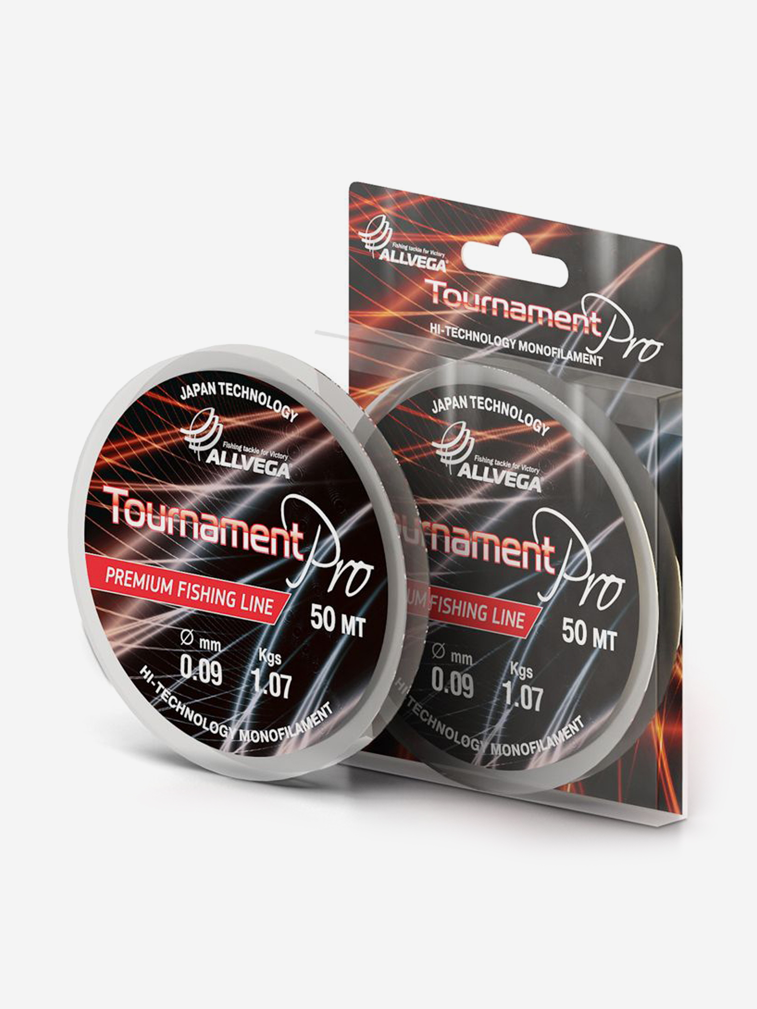 

Леска монофильная ALLVEGA "Tournament Pro" 50м 0,09мм (1,07кг) прозрачная, Белый