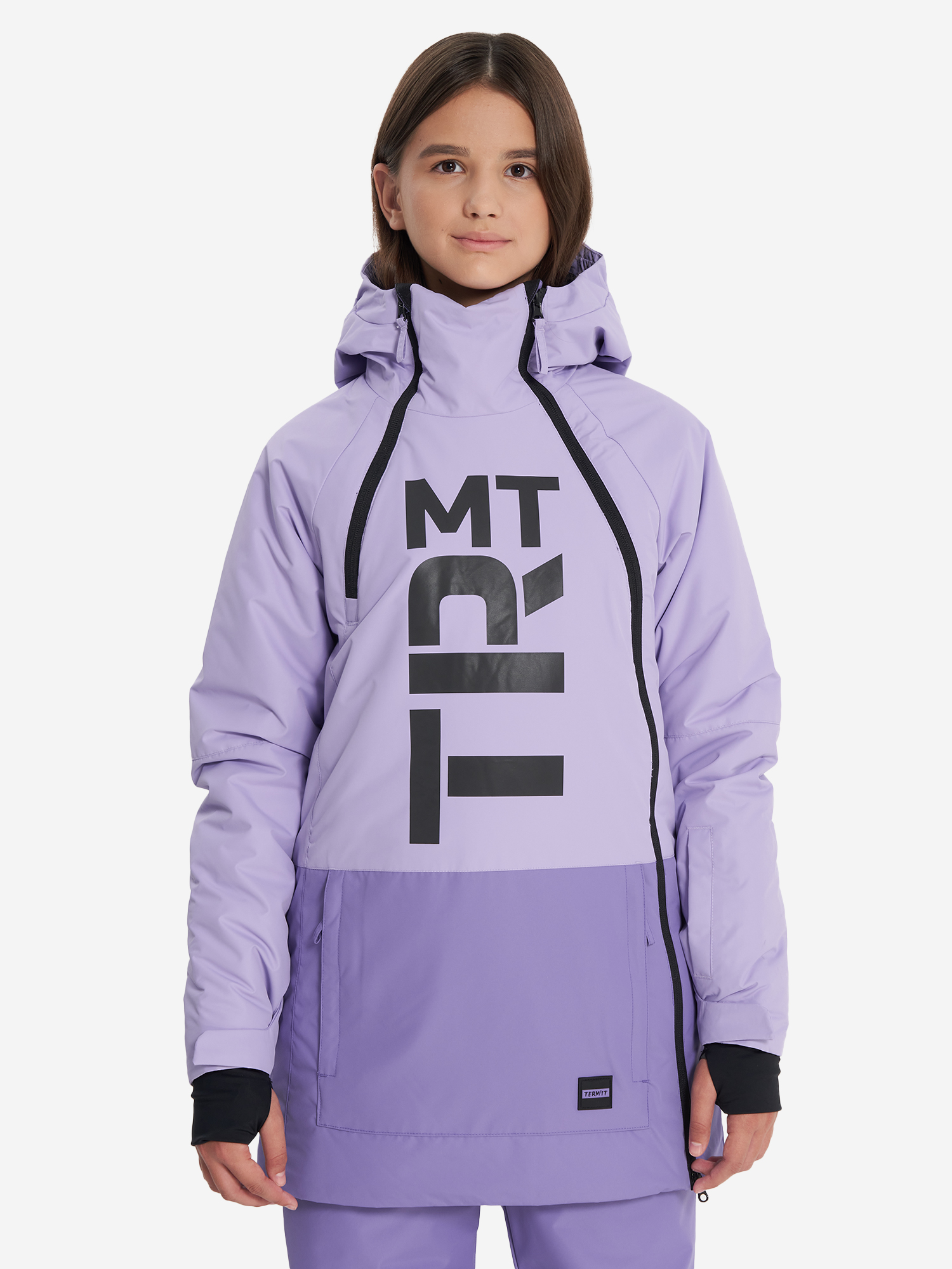 фото Куртка утепленная для девочек termit, фиолетовый