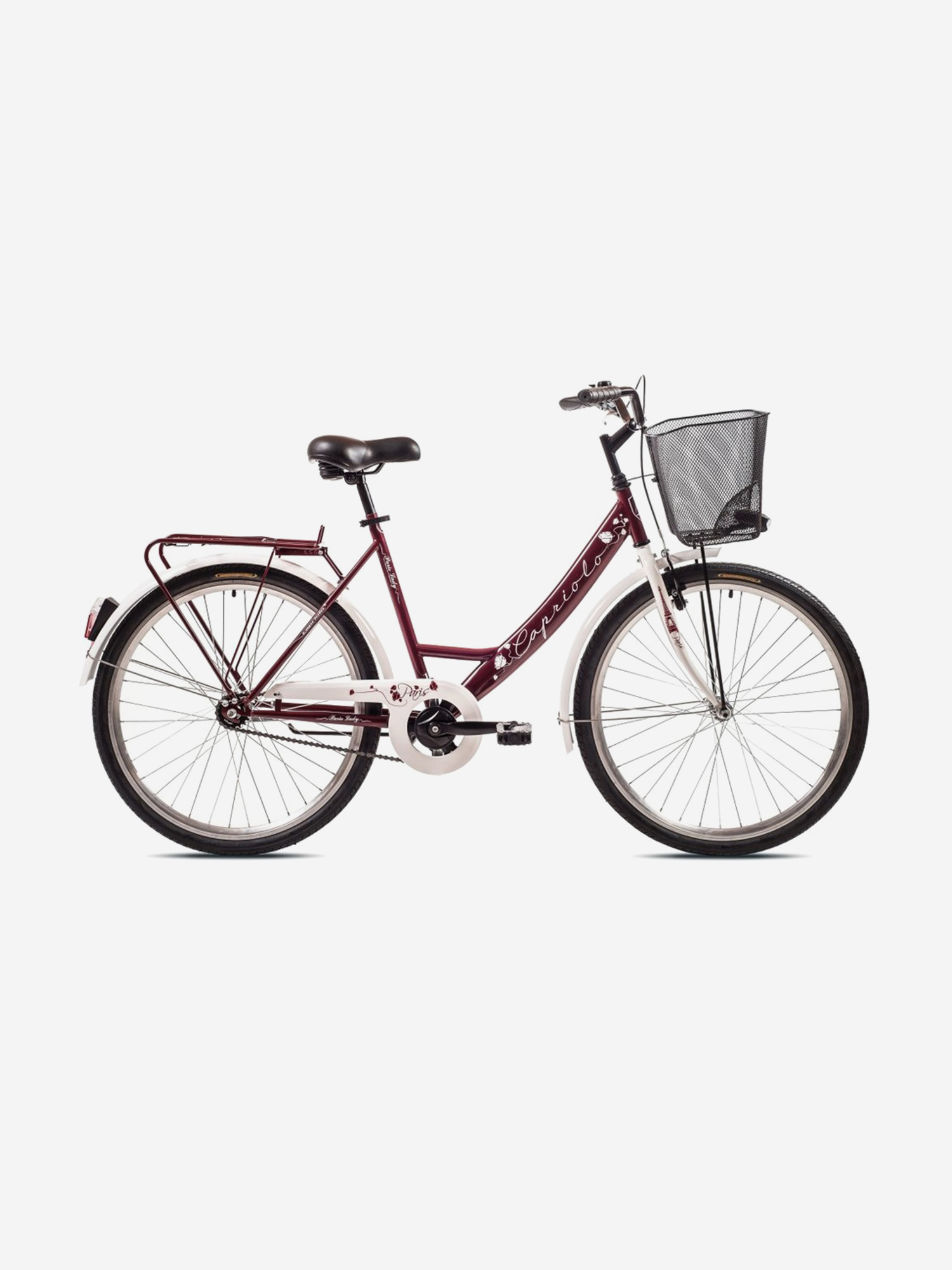 

Велосипед CAPRIOLO CITY PARIS LADY (FIX), рама сталь , колёса 26'' (фиолетовый - белый), Фиолетовый