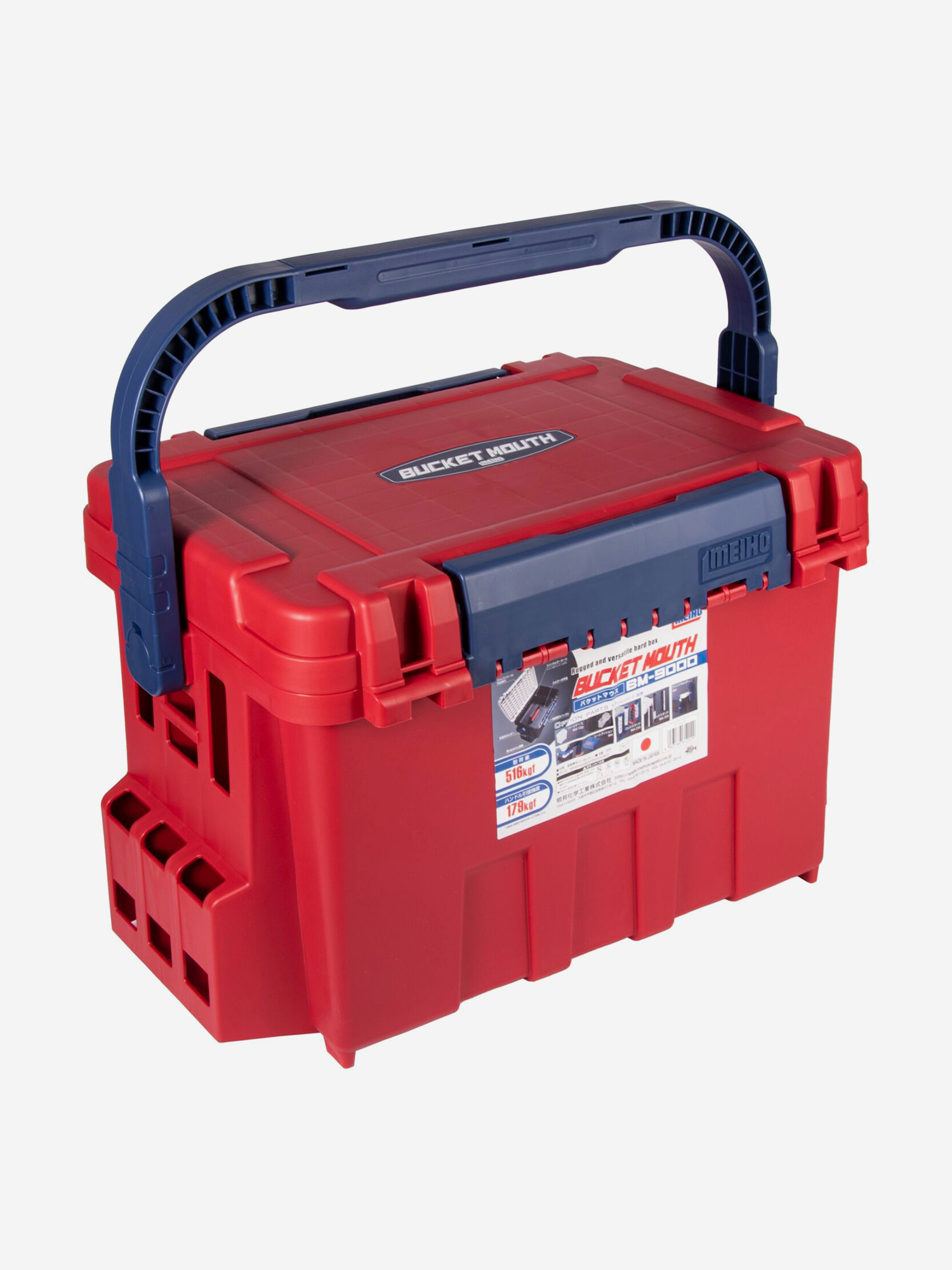

Ящик рыболовный Meiho BUCKET MOUTH BM-9000 красный , Черный