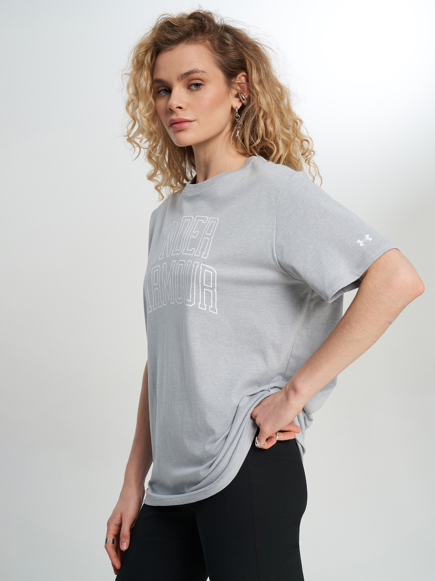 Футболка женская Under Armour Rival OS Campus, серый, арт. 6007883U0F-012