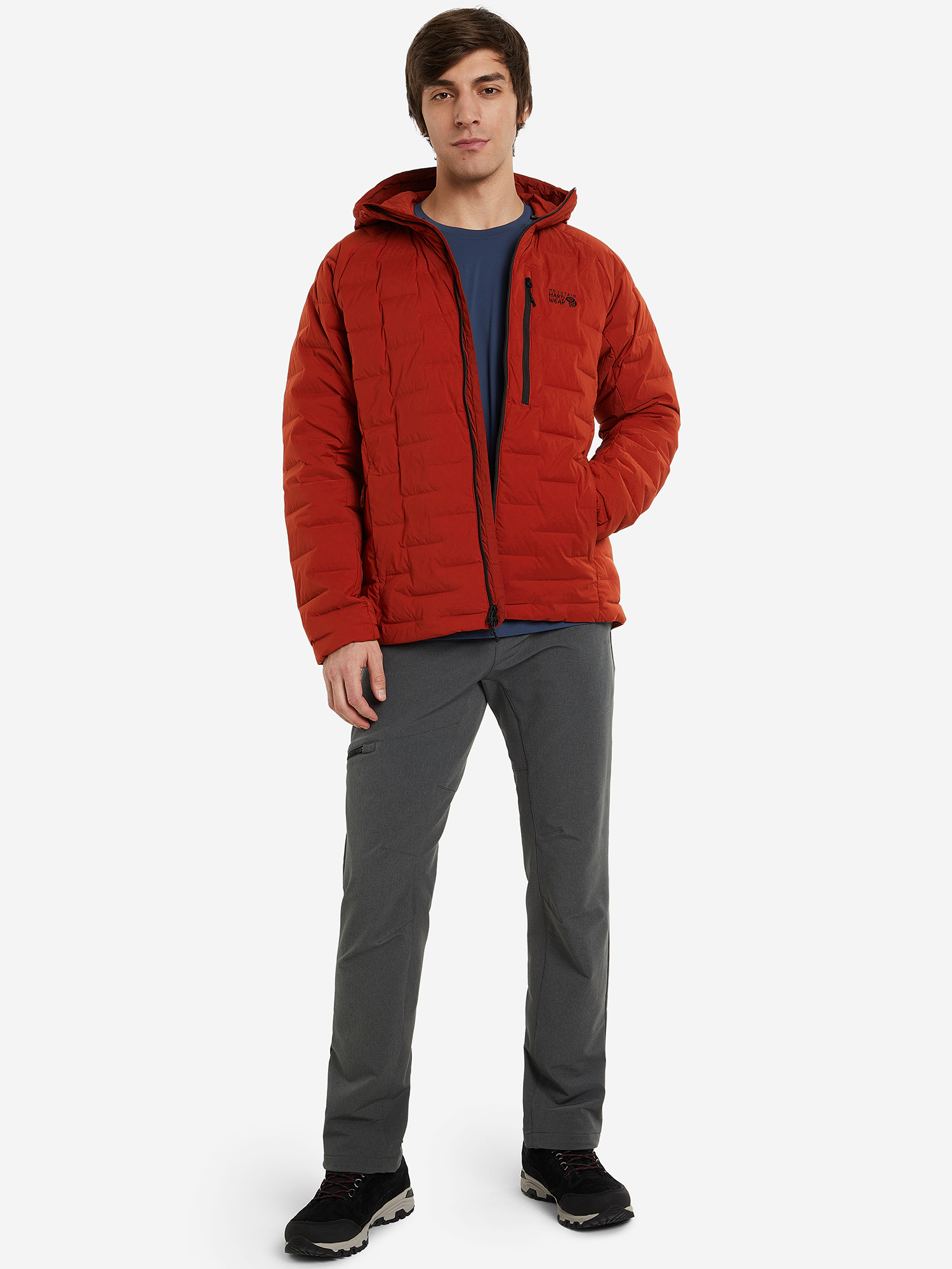 Пуховик мужской Mountain Hardwear Stretchdown Hoody, Красный 1942911MHW-838, размер RUS 50-52 - фото 3