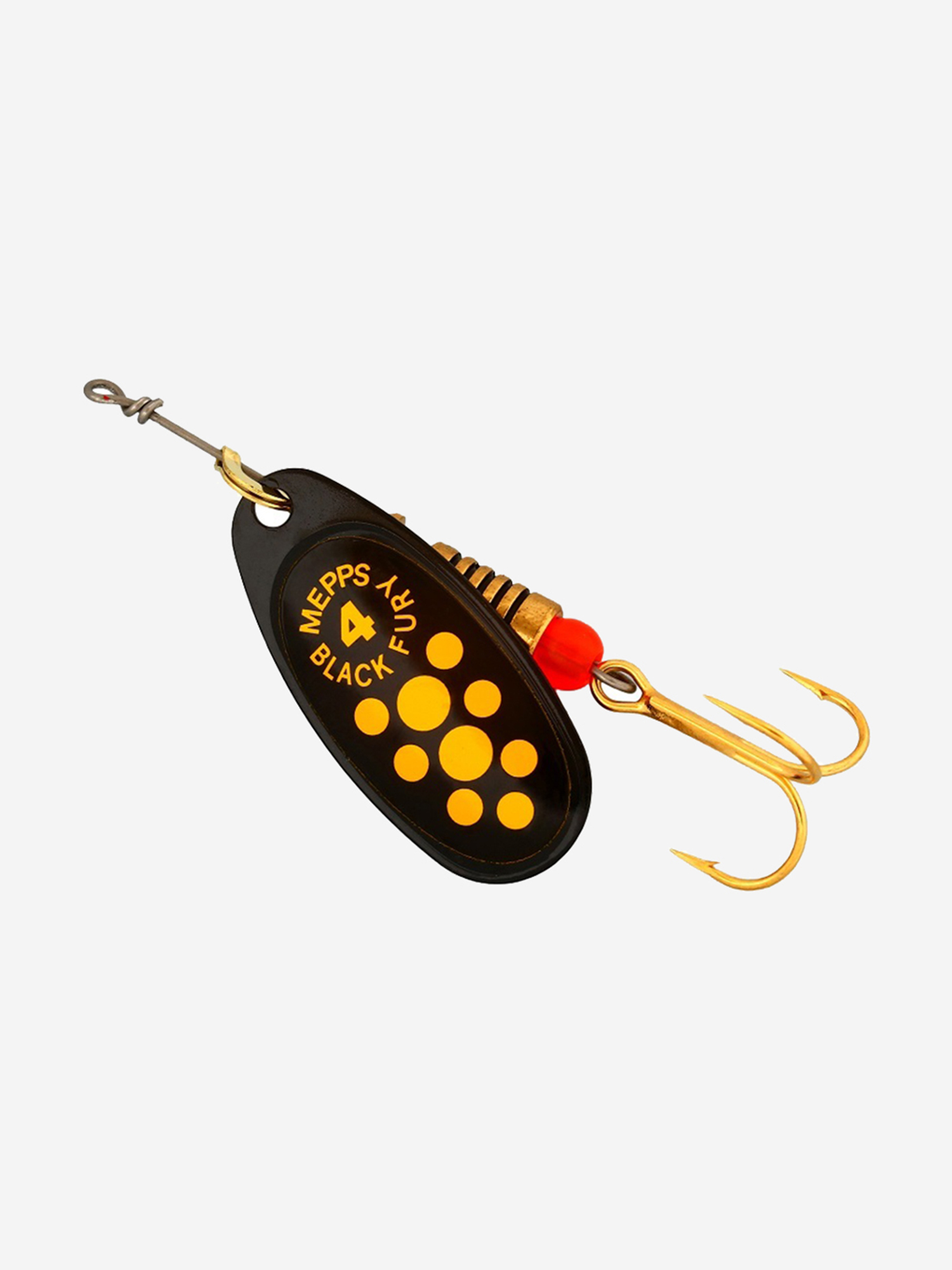 

Блесна для рыбалки вертушка Mepps BLACK FURY , Black/Yellow, 1 штука, Черный