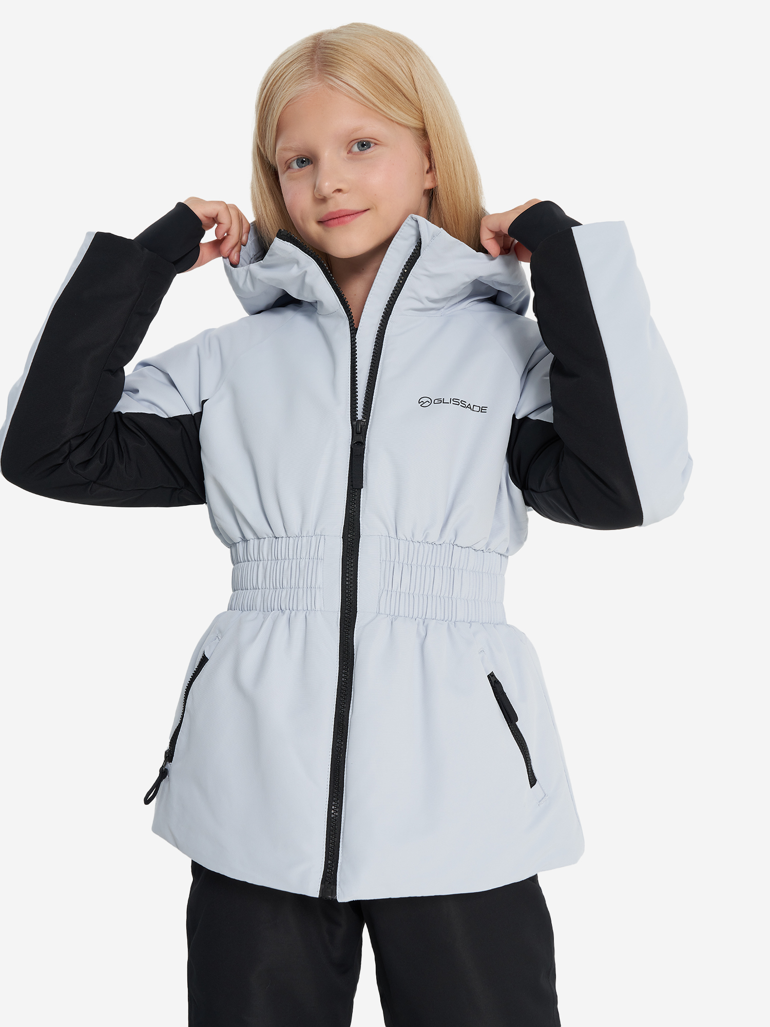 Куртка утепленная для девочек Glissade Серый 5999₽