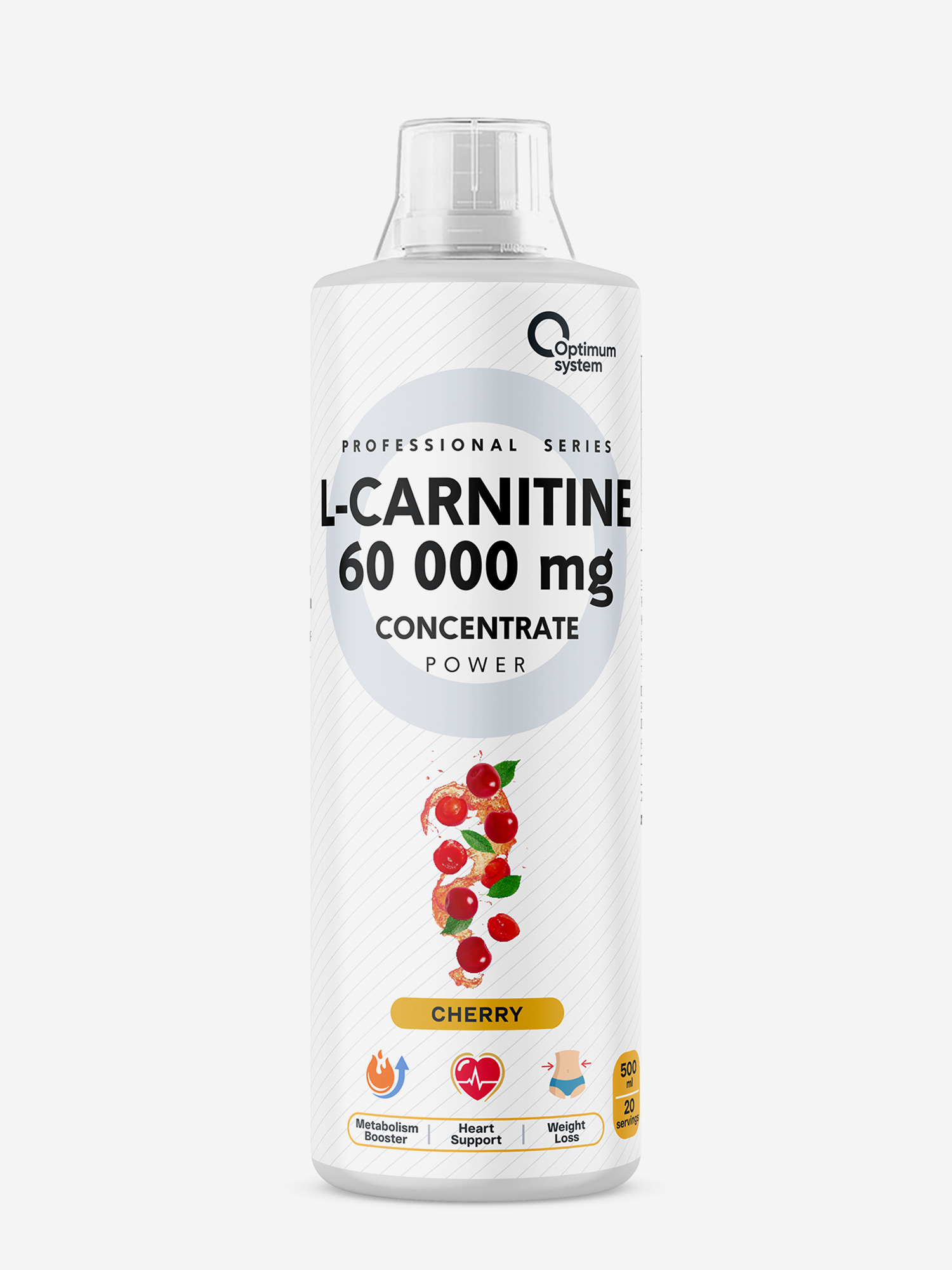

Л-карнитин Optimum System "Вишня", 500 мл, Белый