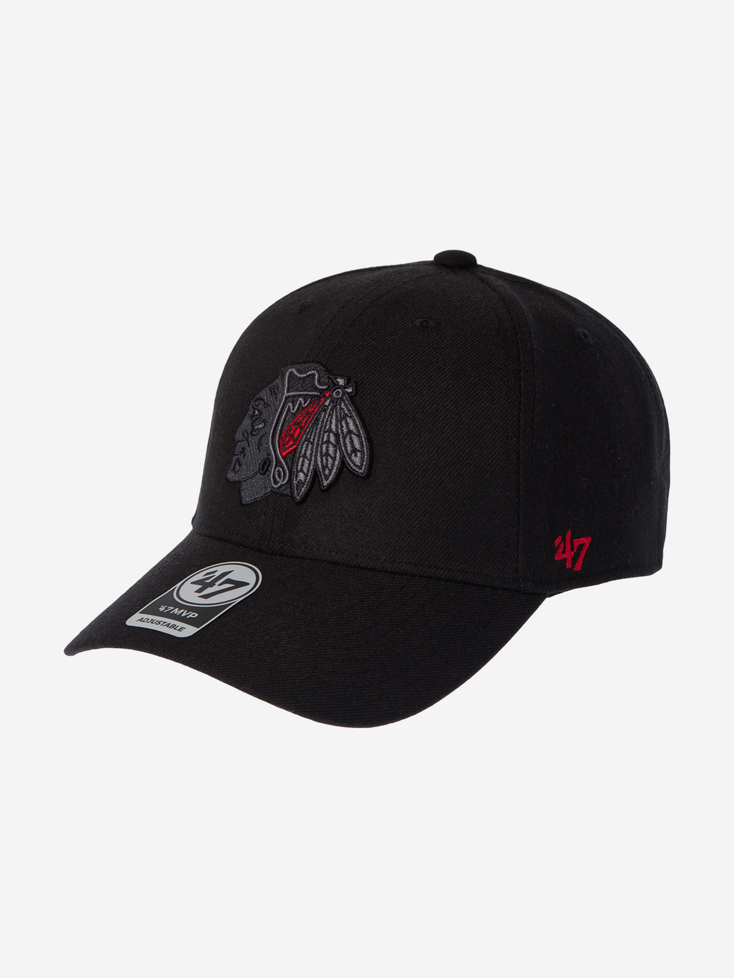 

Бейсболка 47 BRAND H-MVPSP04WBP-BKB Chicago Blackhawks NHL (черный), Черный