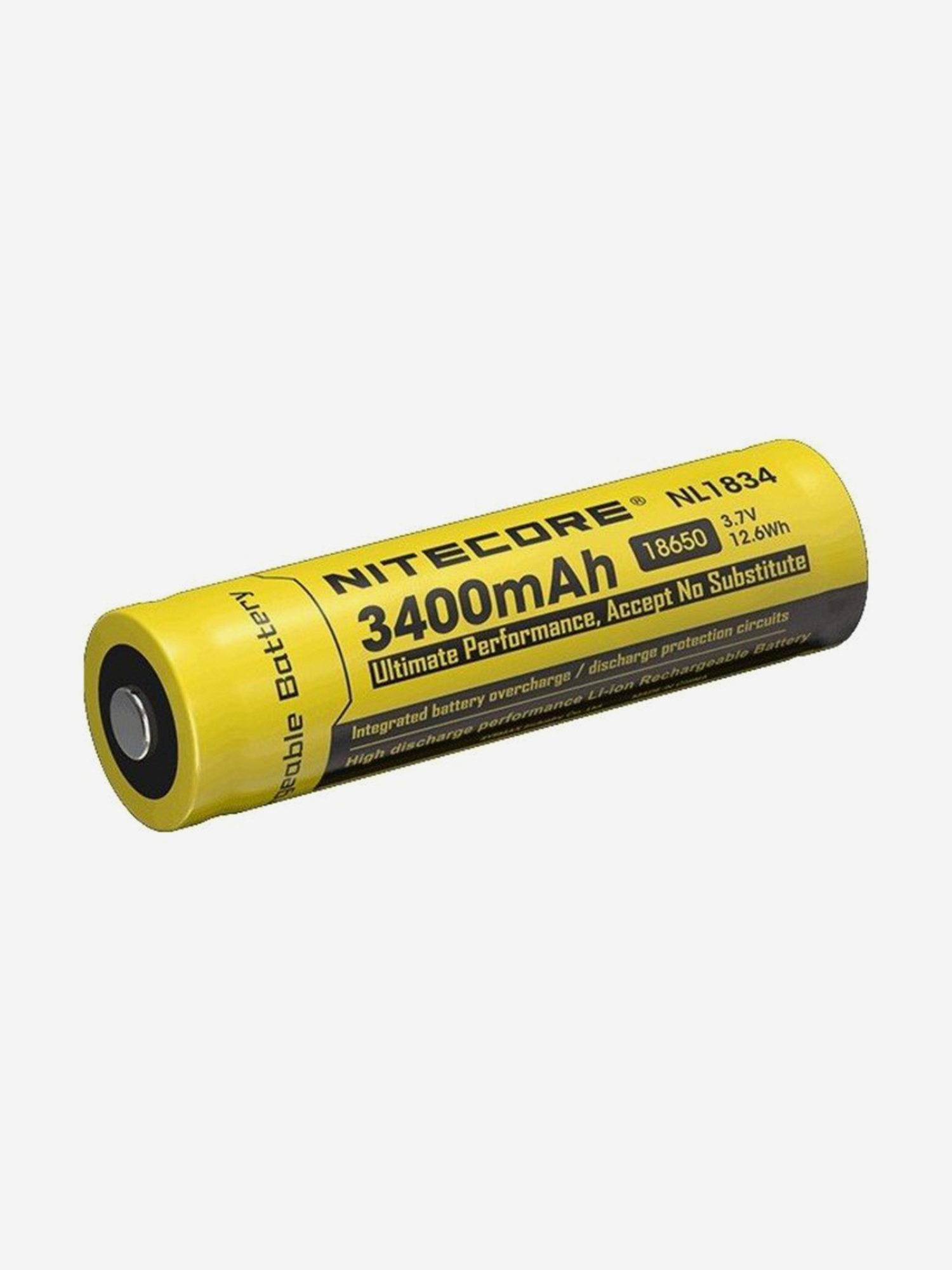 

Аккумулятор защищенный Nitecore NL1834 18650, Желтый
