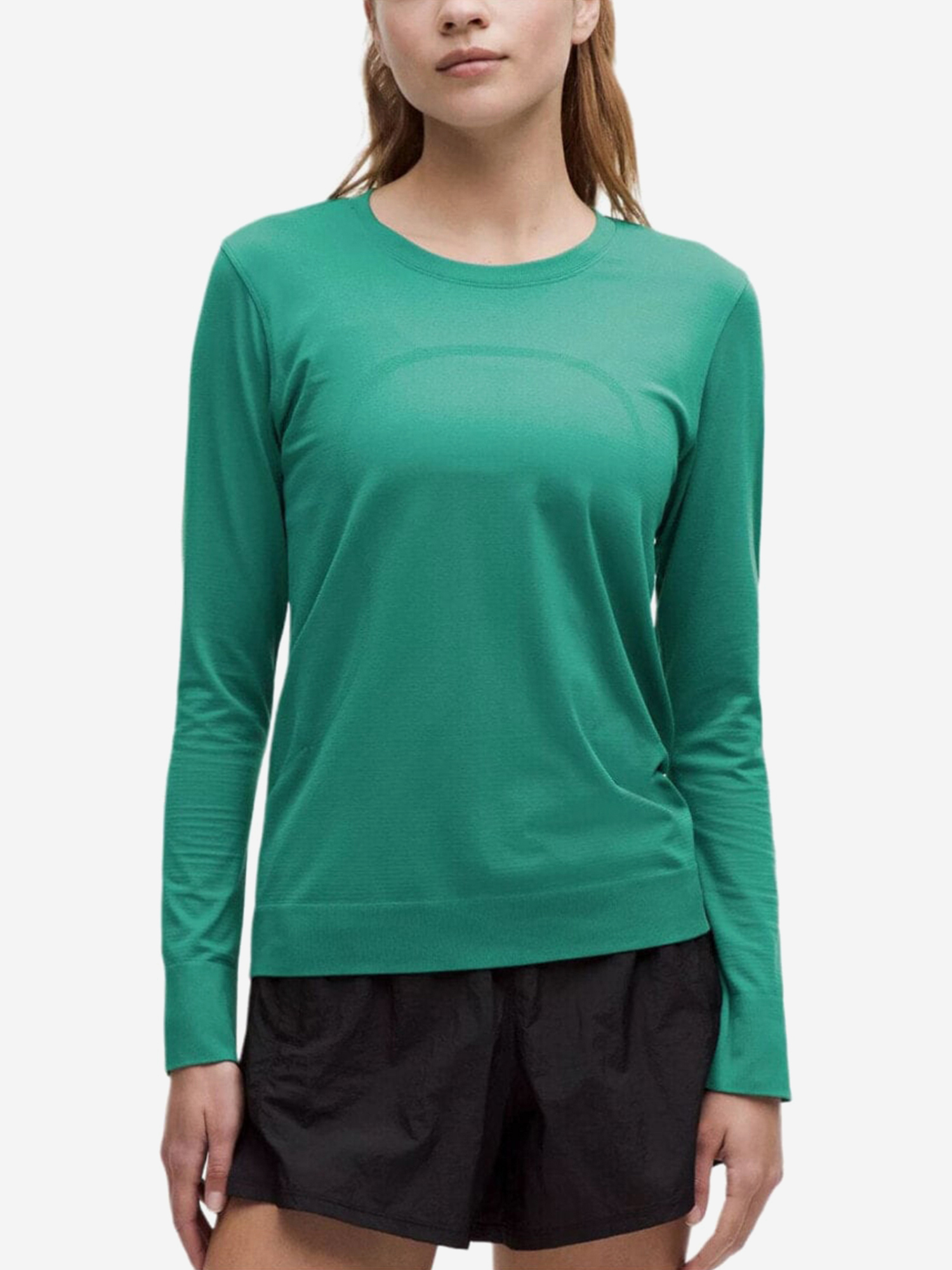 Изображение товара Футболка женская Lululemon LW3FUPSDESTL5O TEAL спортивная стильная