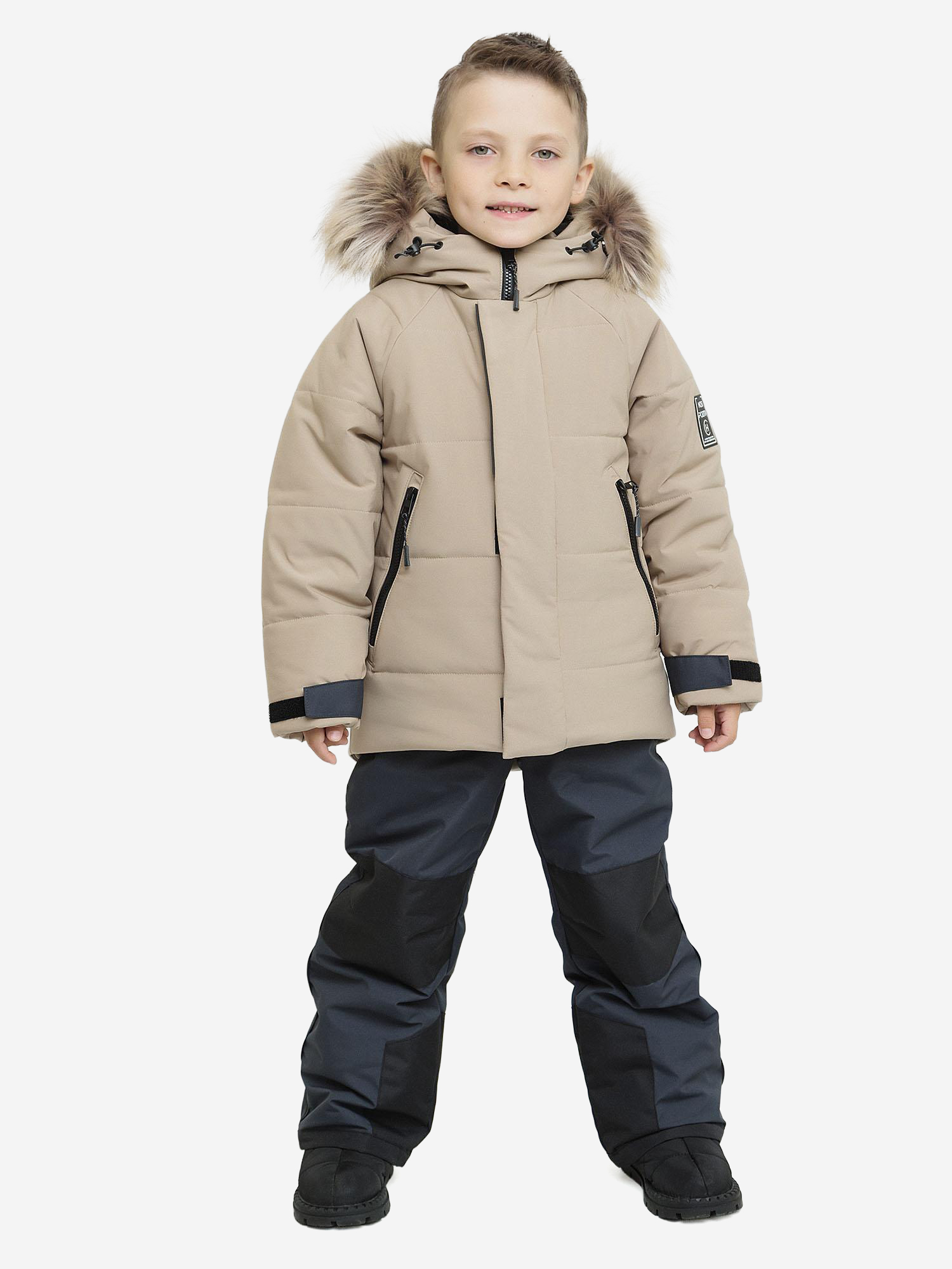 Изображение товара Комплект для мальчика batik Грейг латте, бежевый, зимний