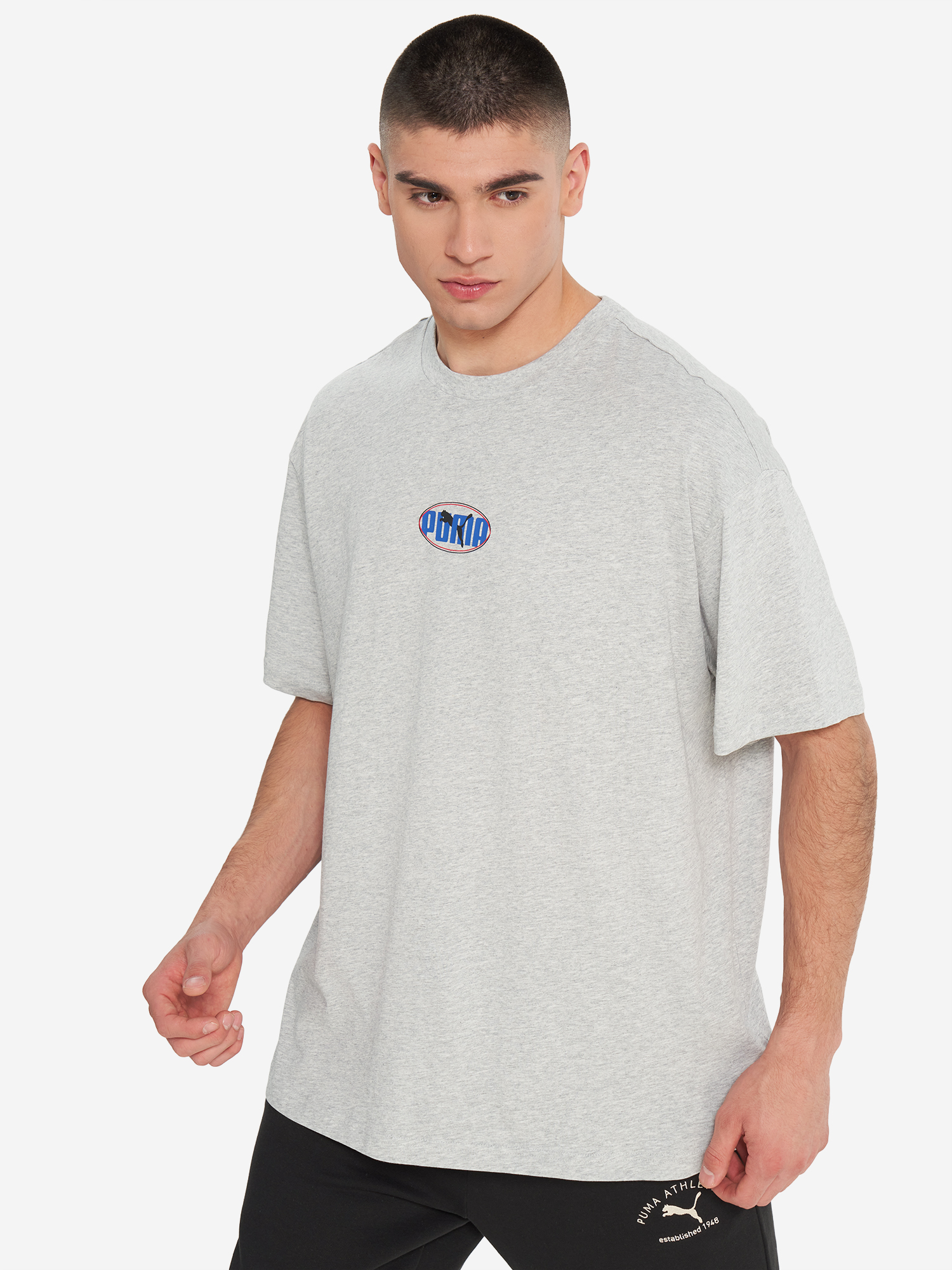 Футболка PUMA Ess Logo Lab, серый, арт. 688179p0p-04