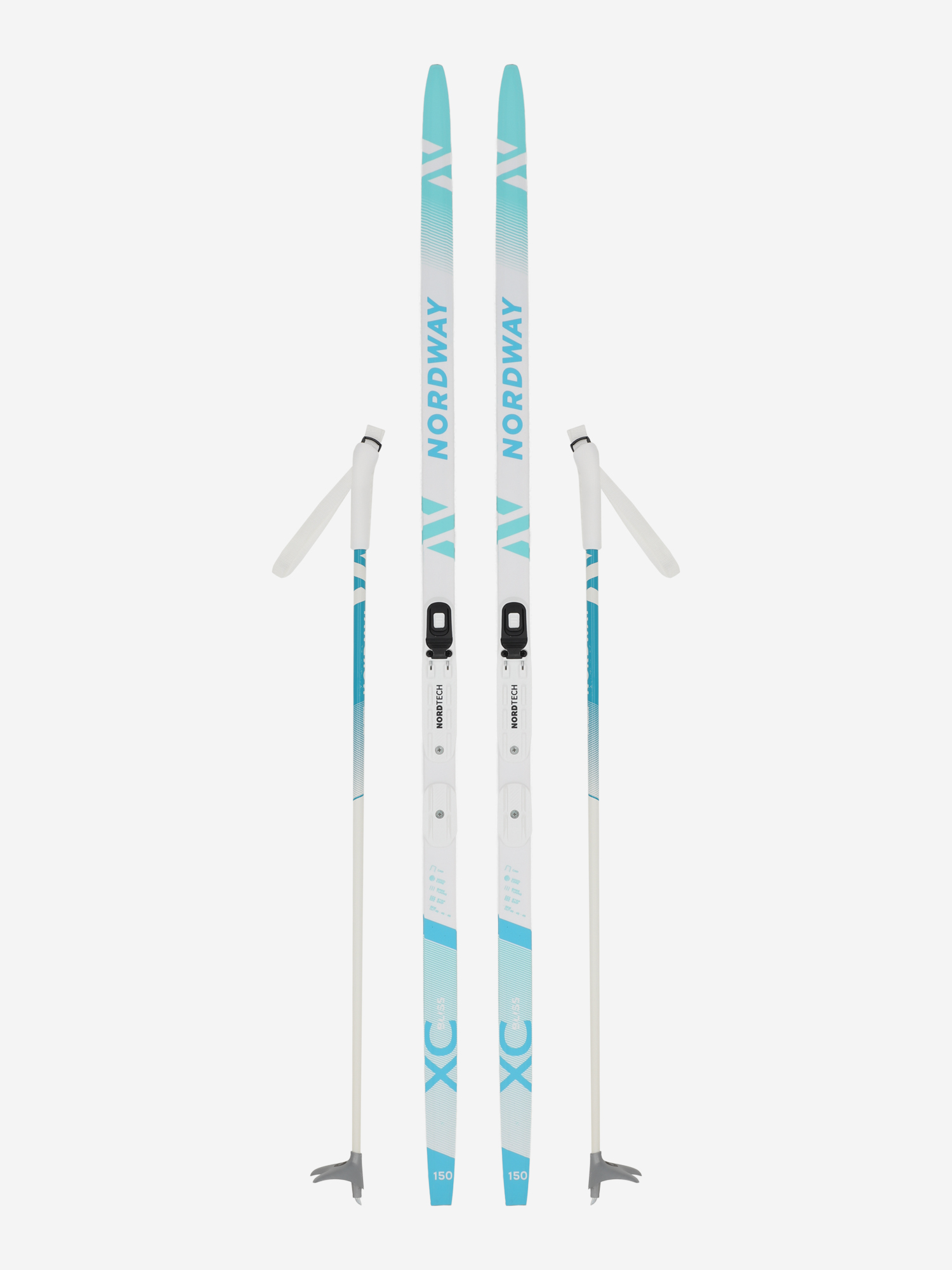 Комплект лыжный детский Nordway Bliss NNN, Белый