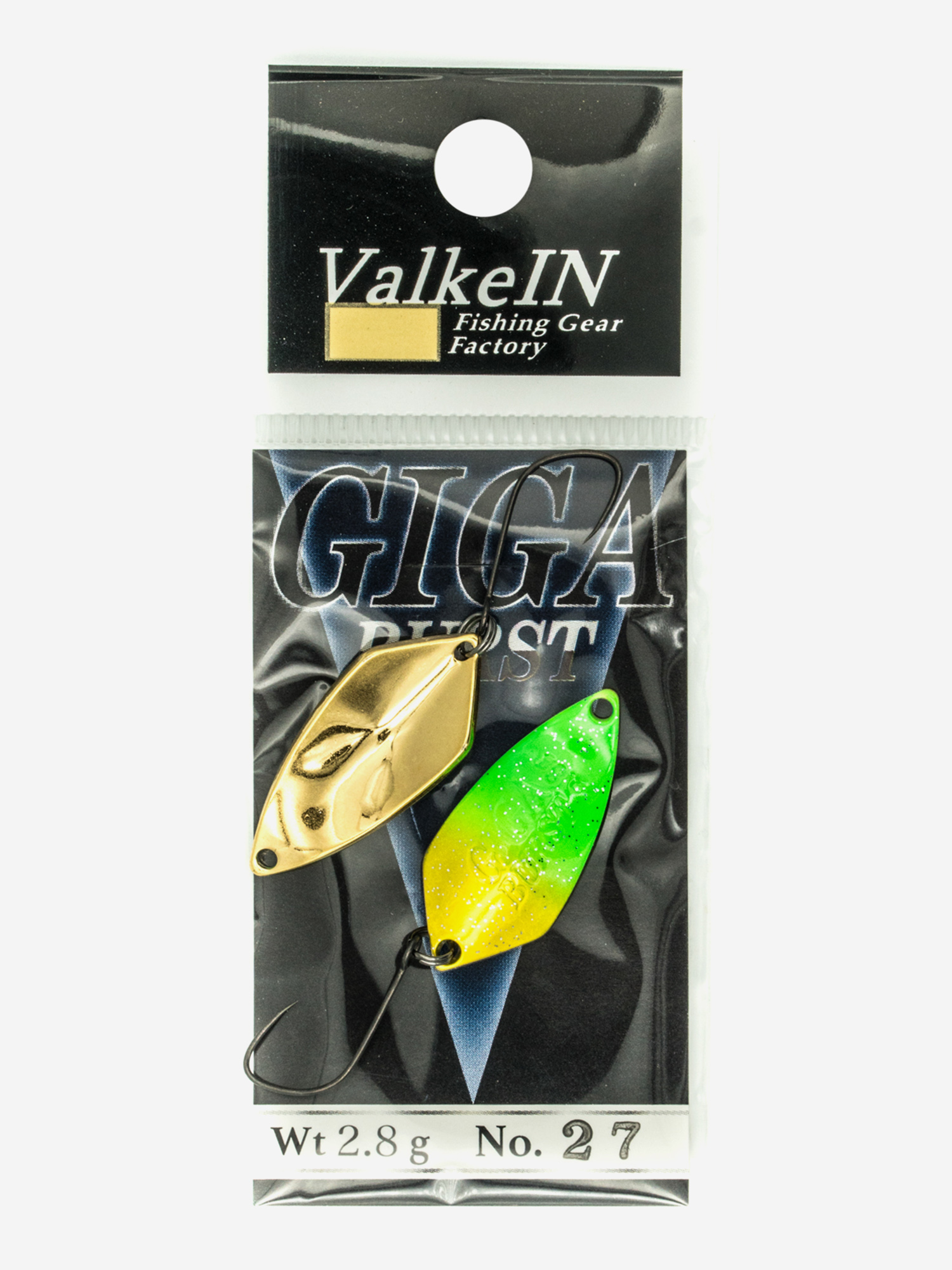 

Блесна VALKEIN GIGA BURST 2.8гр цвет 27, Мультицвет