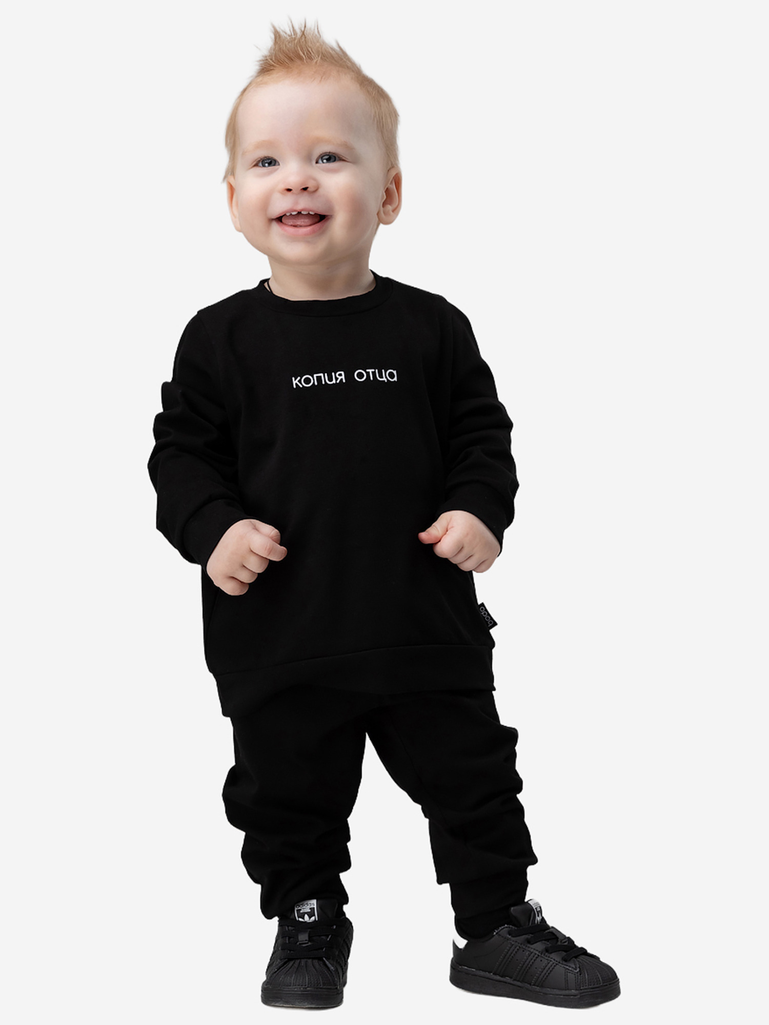 Изображение товара [Комбинезоны] bodo 21-99MUBODOB3N-BLACK Практичный всесезонный костюм для малышей