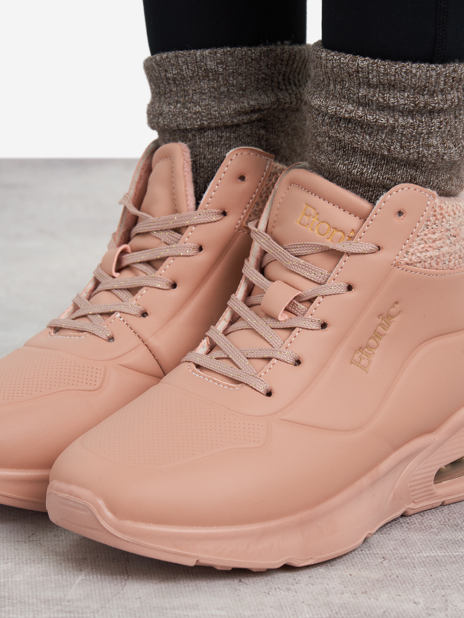 фото Кроссовки утепленные для девочек etonic street air, розовый