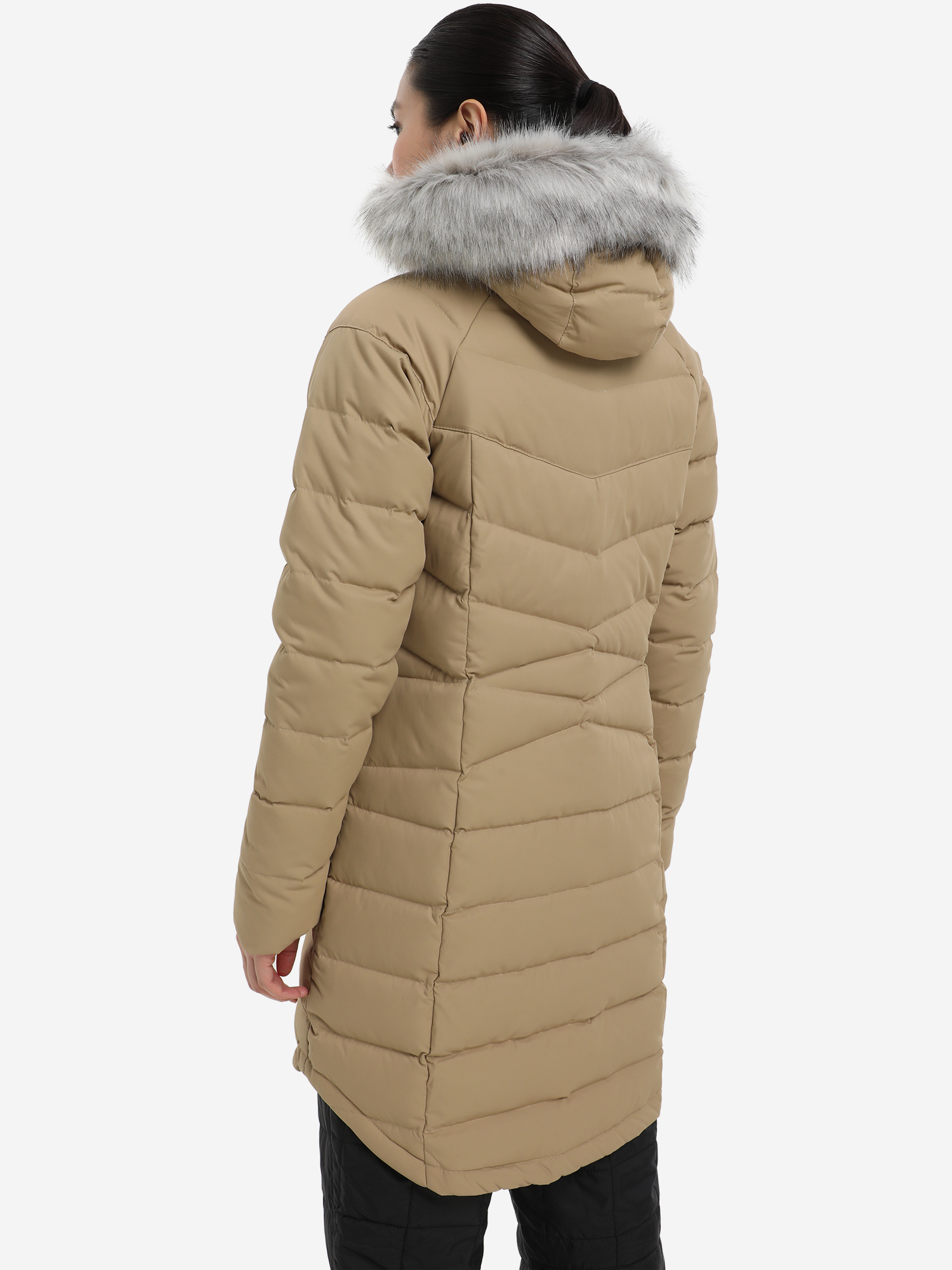 Пуховик женский Columbia Belle Isle Mid Down Jacket, Коричневый 2051441CLB-214, размер RUS 44 | EUR S - фото 2