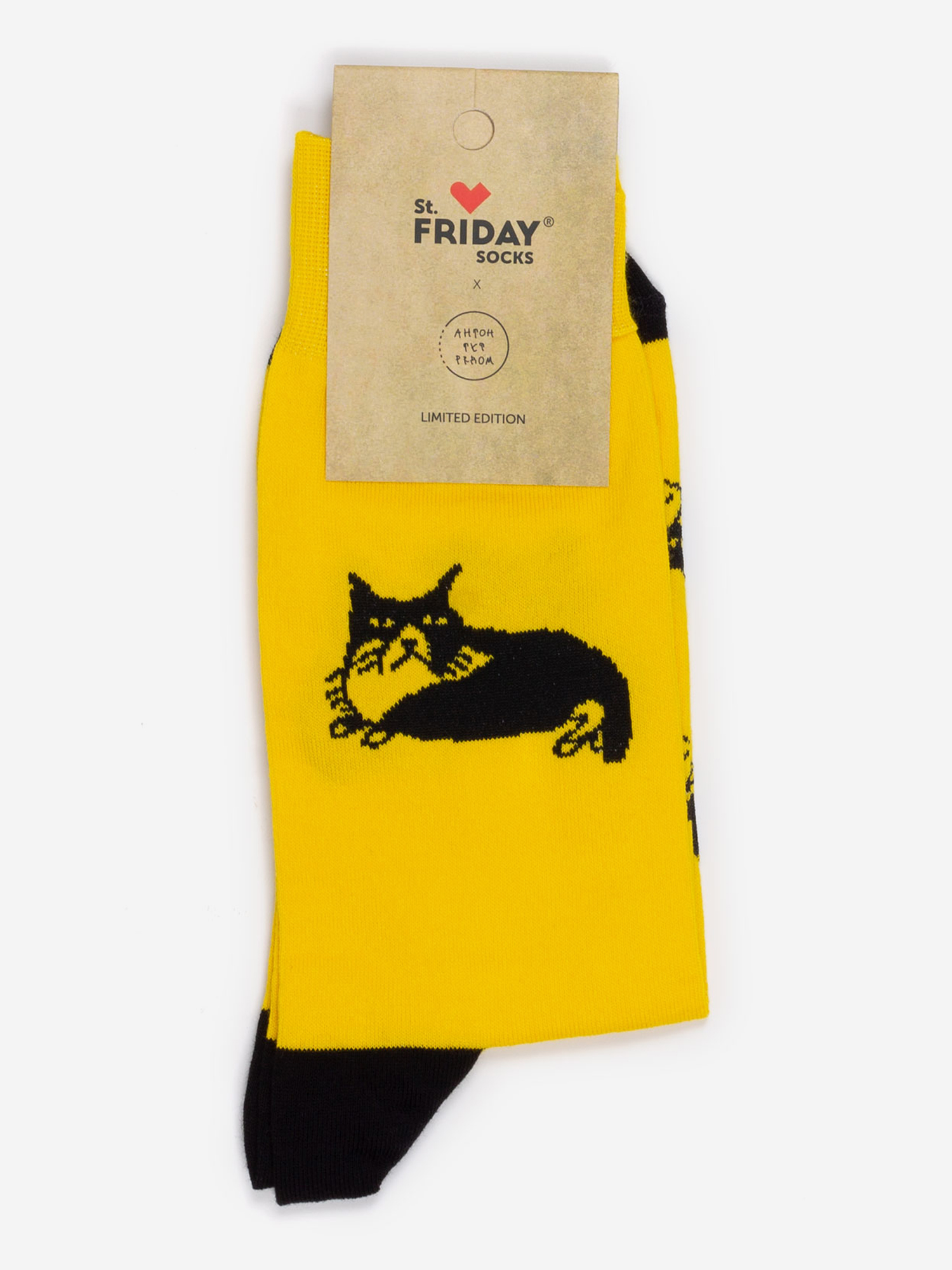 

Носки St. Friday Socks, Кот, Желтый