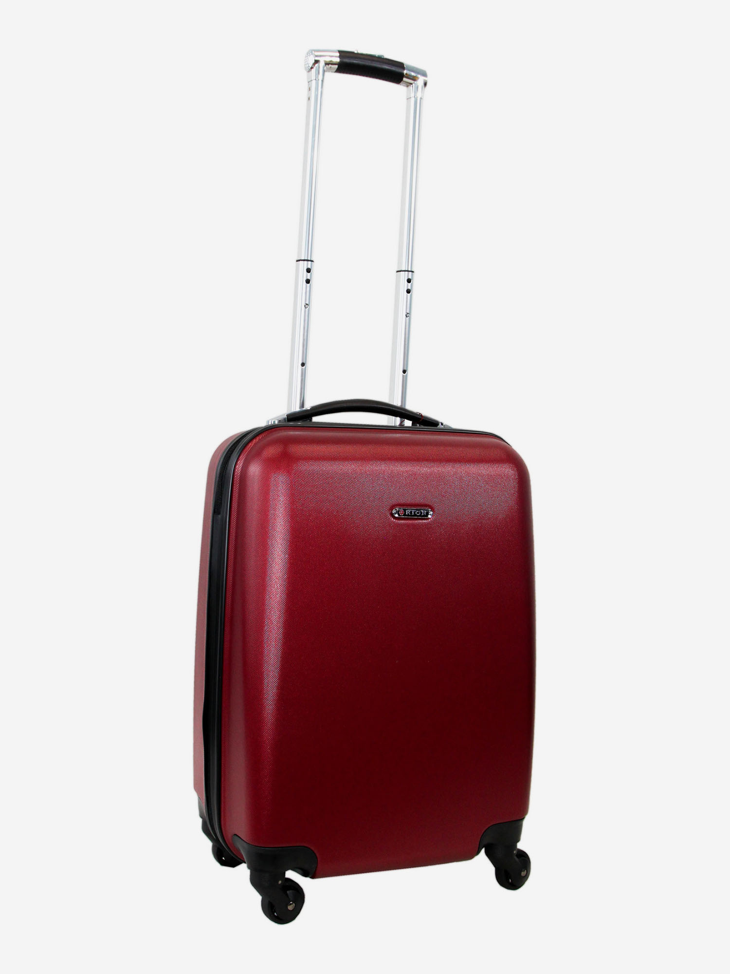 Изображение товара Чемодан Рион+ металлический бордовый 38x20x55 см легкий и прочный