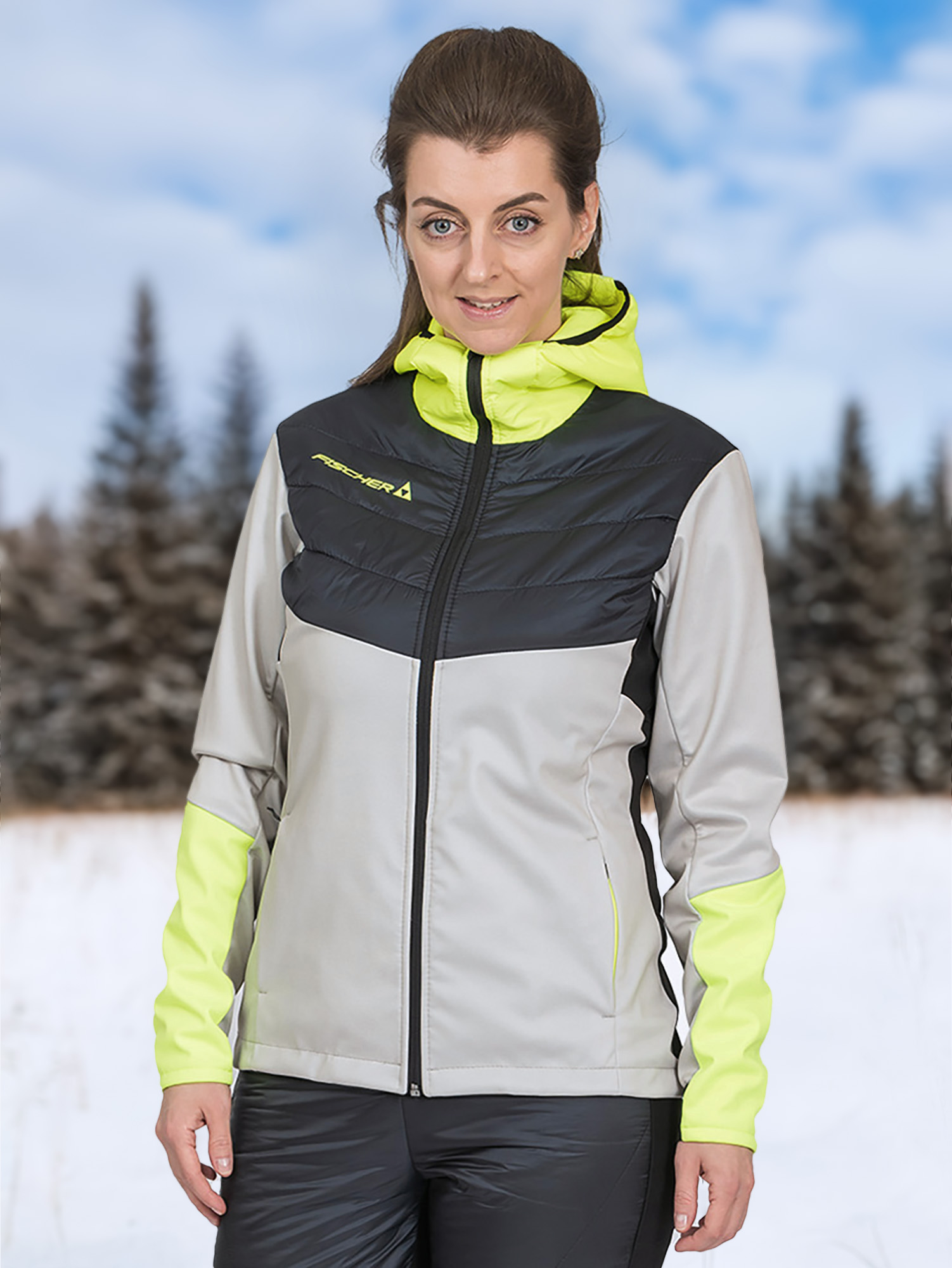 Куртка софтшелл Fischer Hybrid, черный, арт. 29163