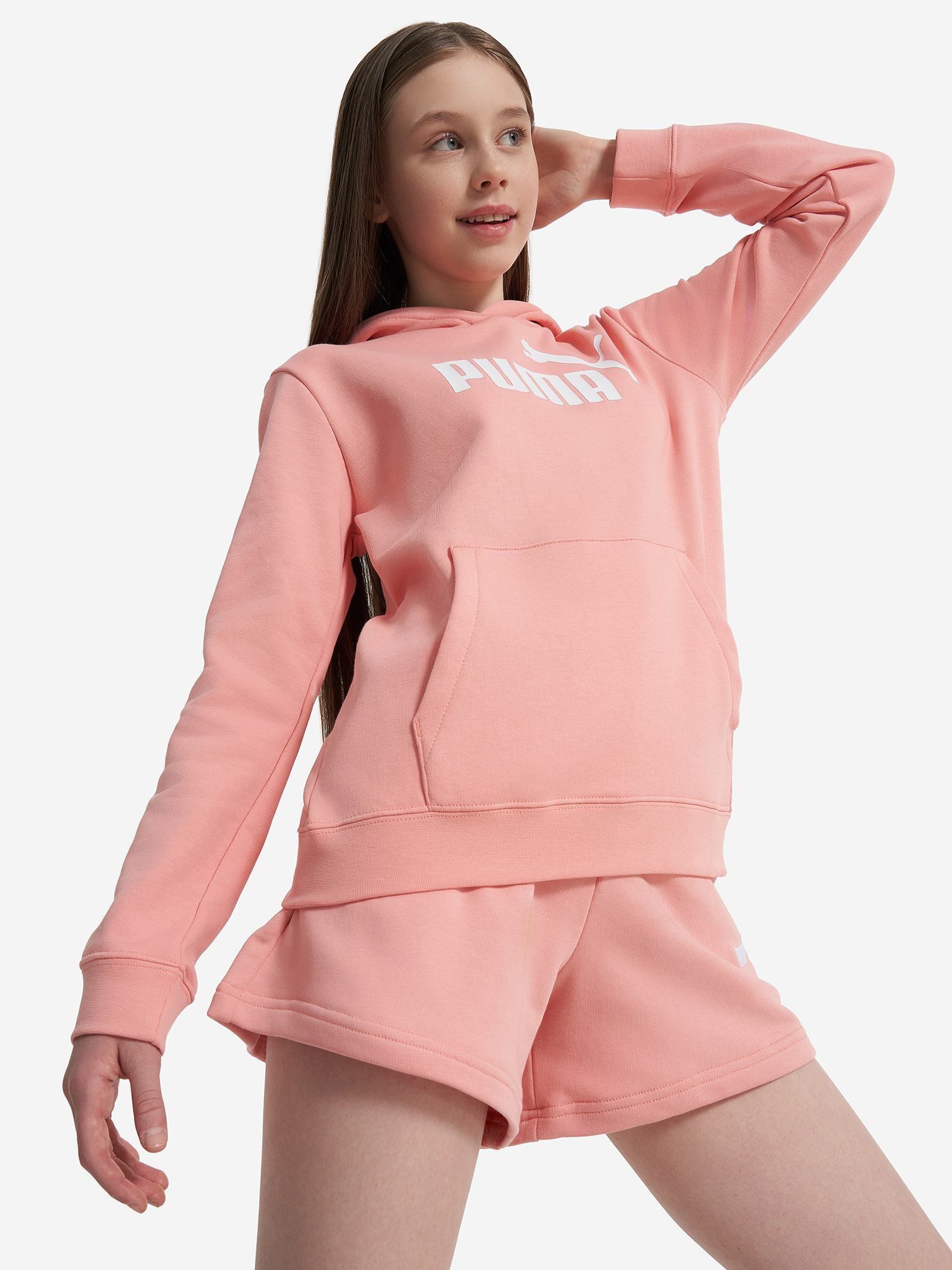 

Худи для девочек PUMA No. 1 Logo, Розовый
