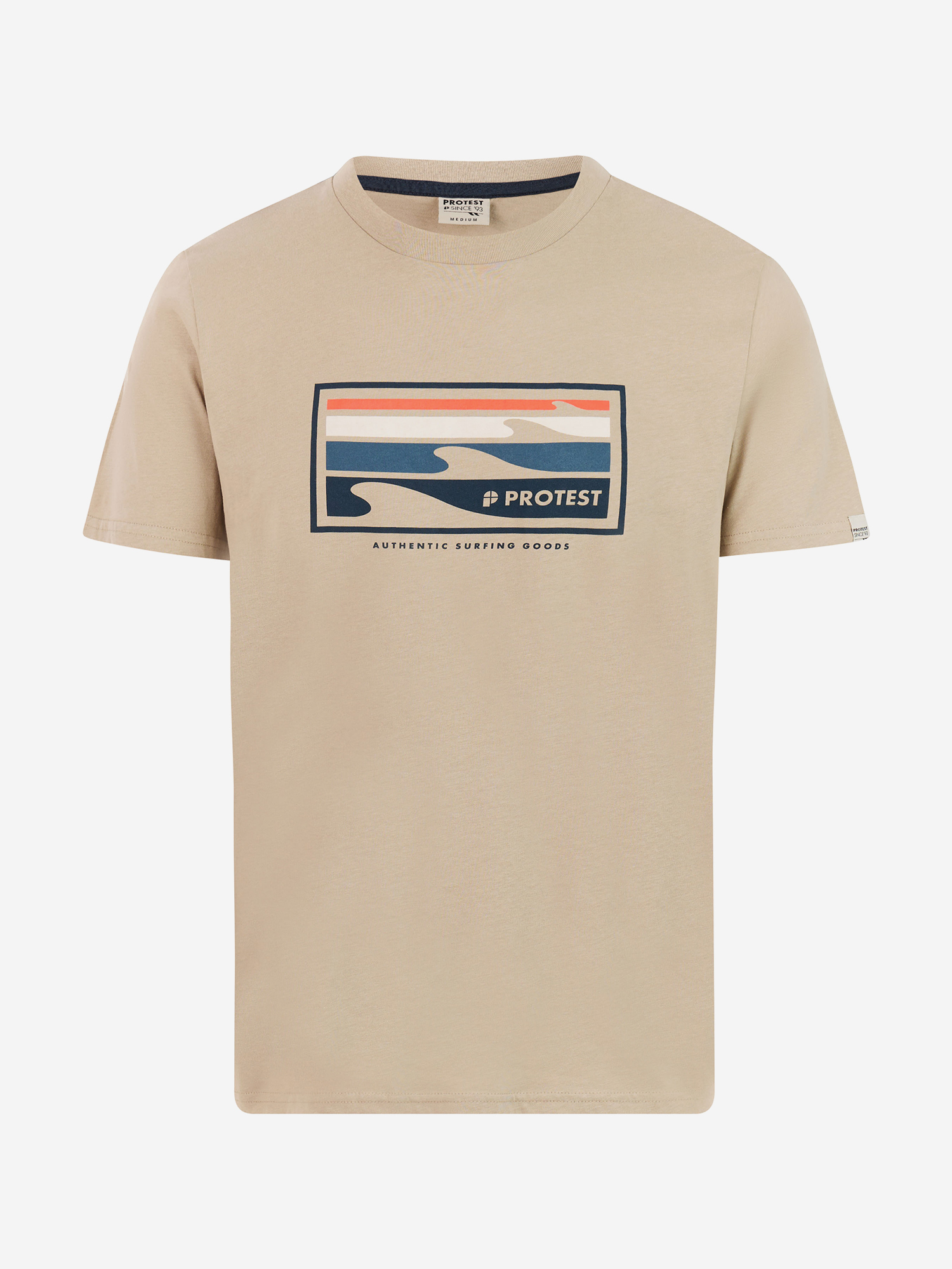 Футболка мужская Protest Бежевая, бежевый, арт. 17761014PR0-567