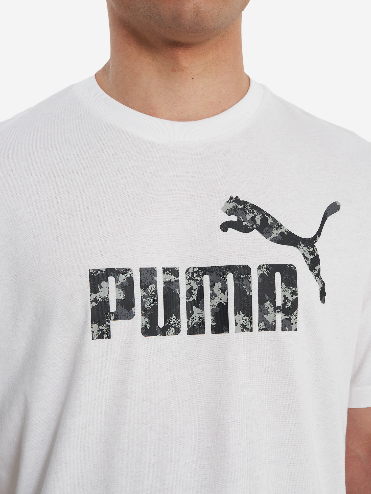 фото Футболка мужская puma ess camo, белый