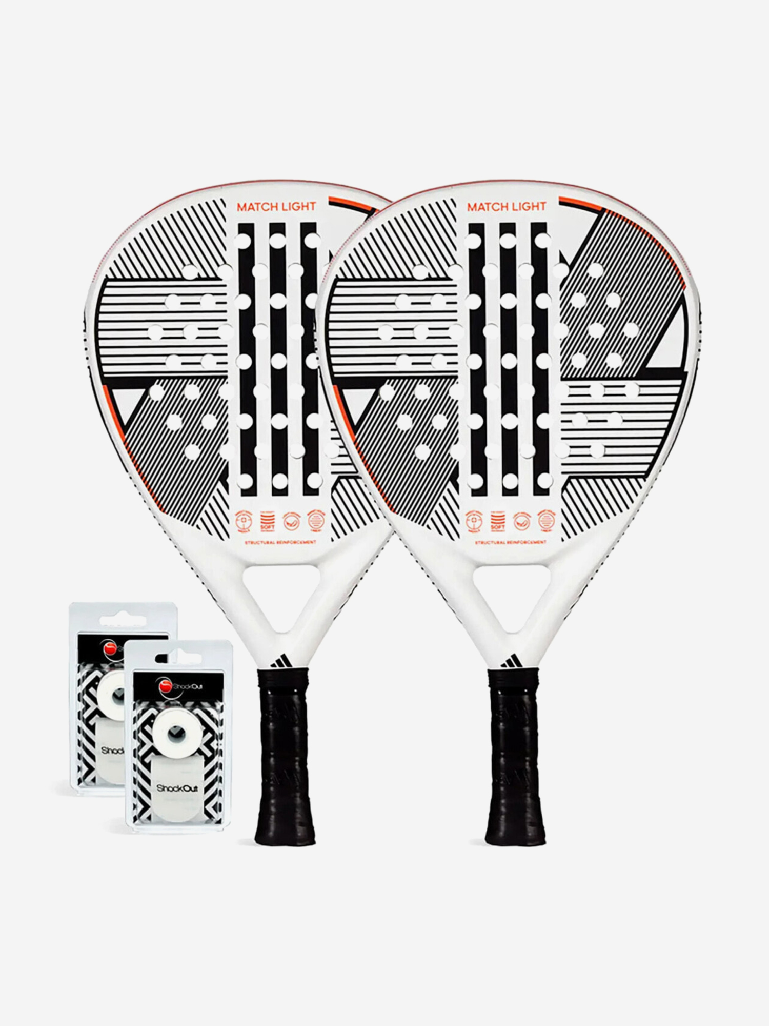 Изображение товара Набор из 2 ракеток для падела Adidas Match Light 3.3 для начинающих