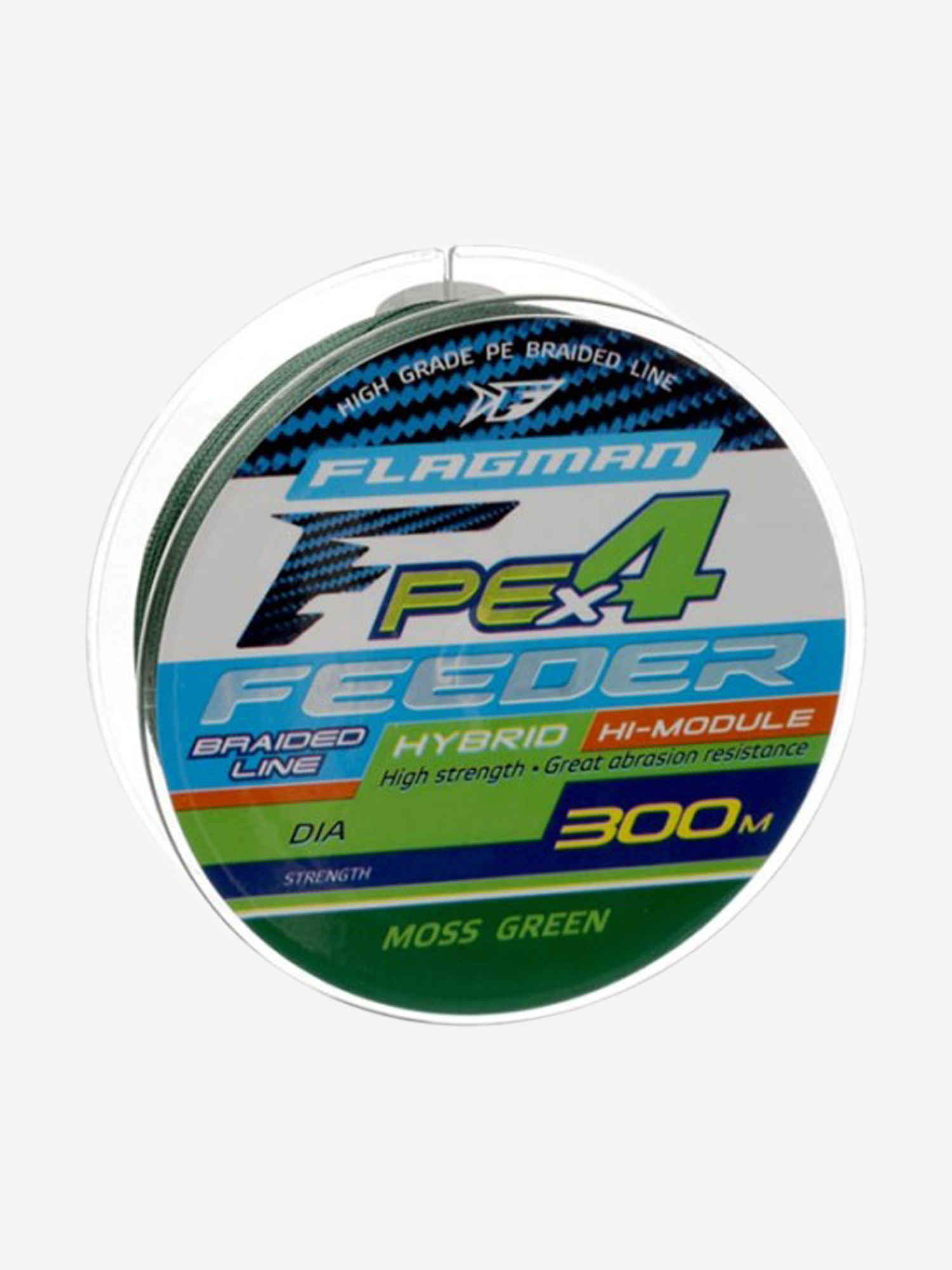 Изображение товара Шнур PE FLAGMAN Hybrid F4 Feeder 0,14 мм 300 м Moss Green