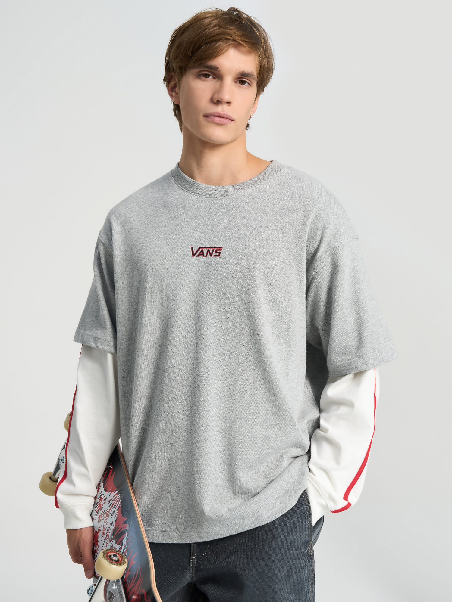 Лонгслив мужской Vans Easy Living, Серый