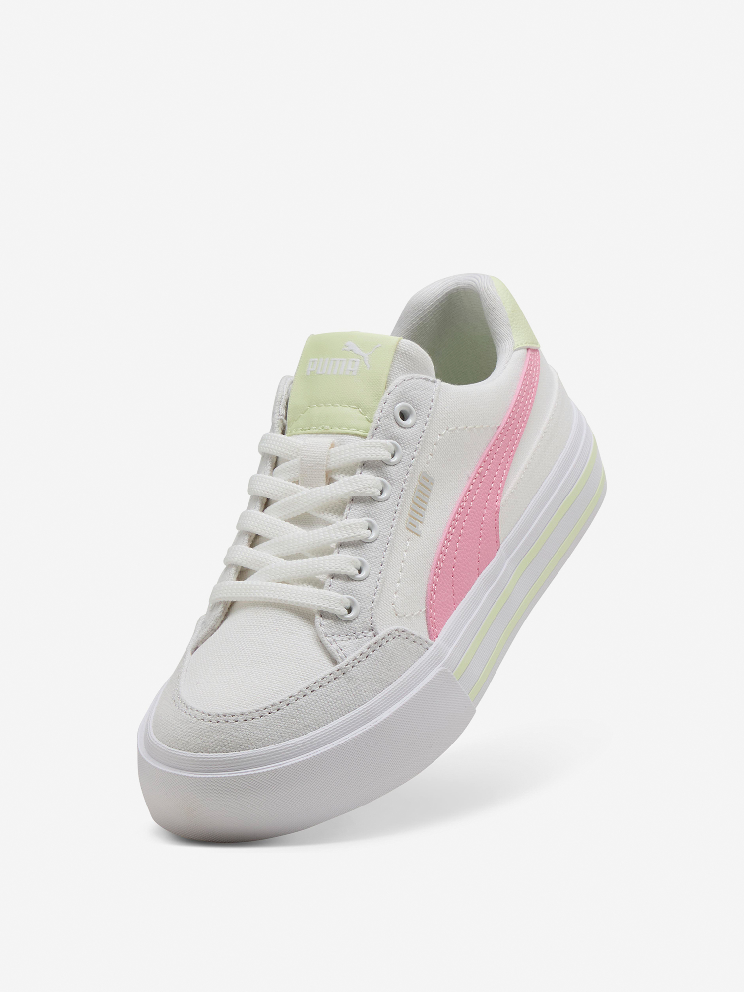 Кеды для девочек PUMA Court Classic Vulc Fs, Белый 4