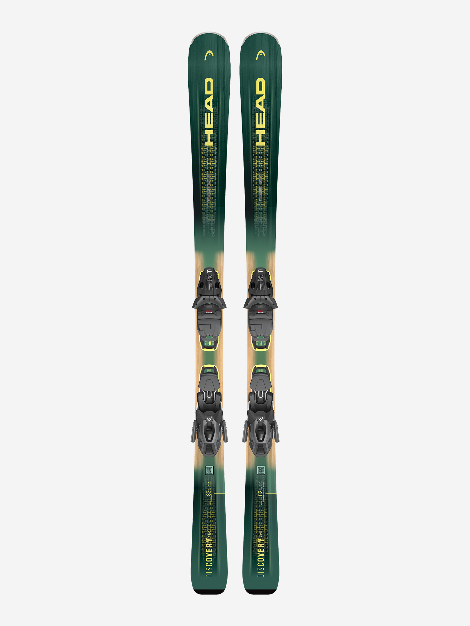 Горные лыжи Head Discovery 82 Pro + крепления PR 11 GW Brake 85, Зеленый