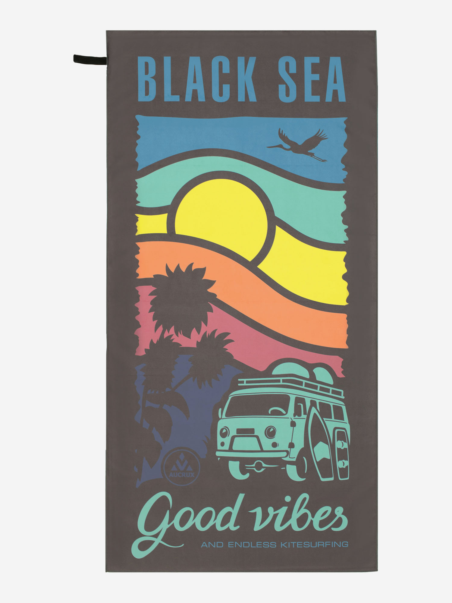 Полотенце спортивное Aucrux 80TWL Черный 1999₽