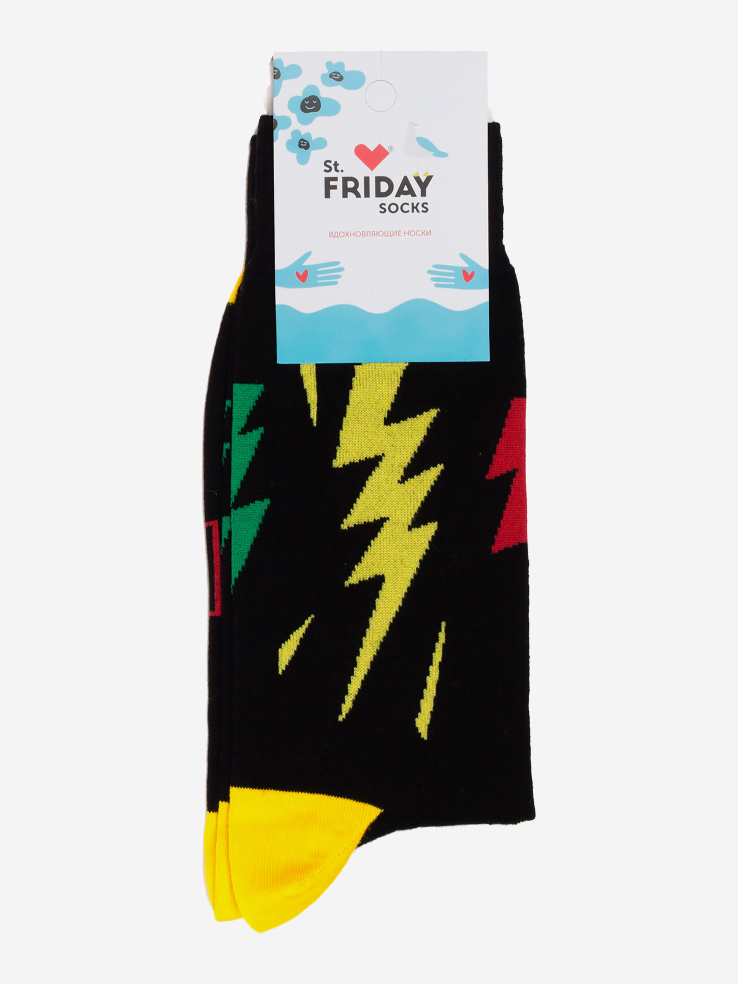 

Носки с рисунками St.Friday Socks - Битва, Черный