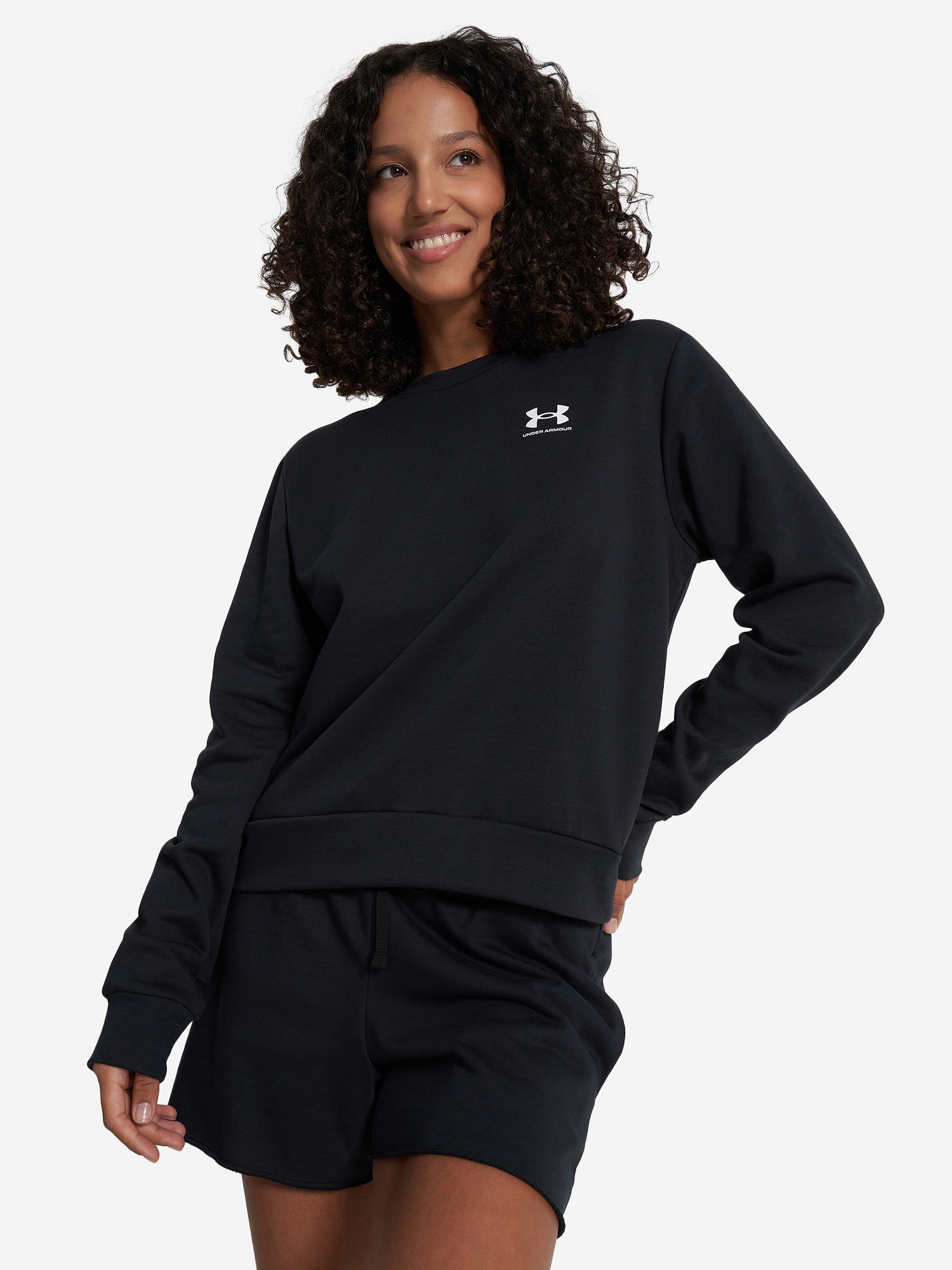 

Свитшот женский Under Armour Rival Terry Crew, Черный