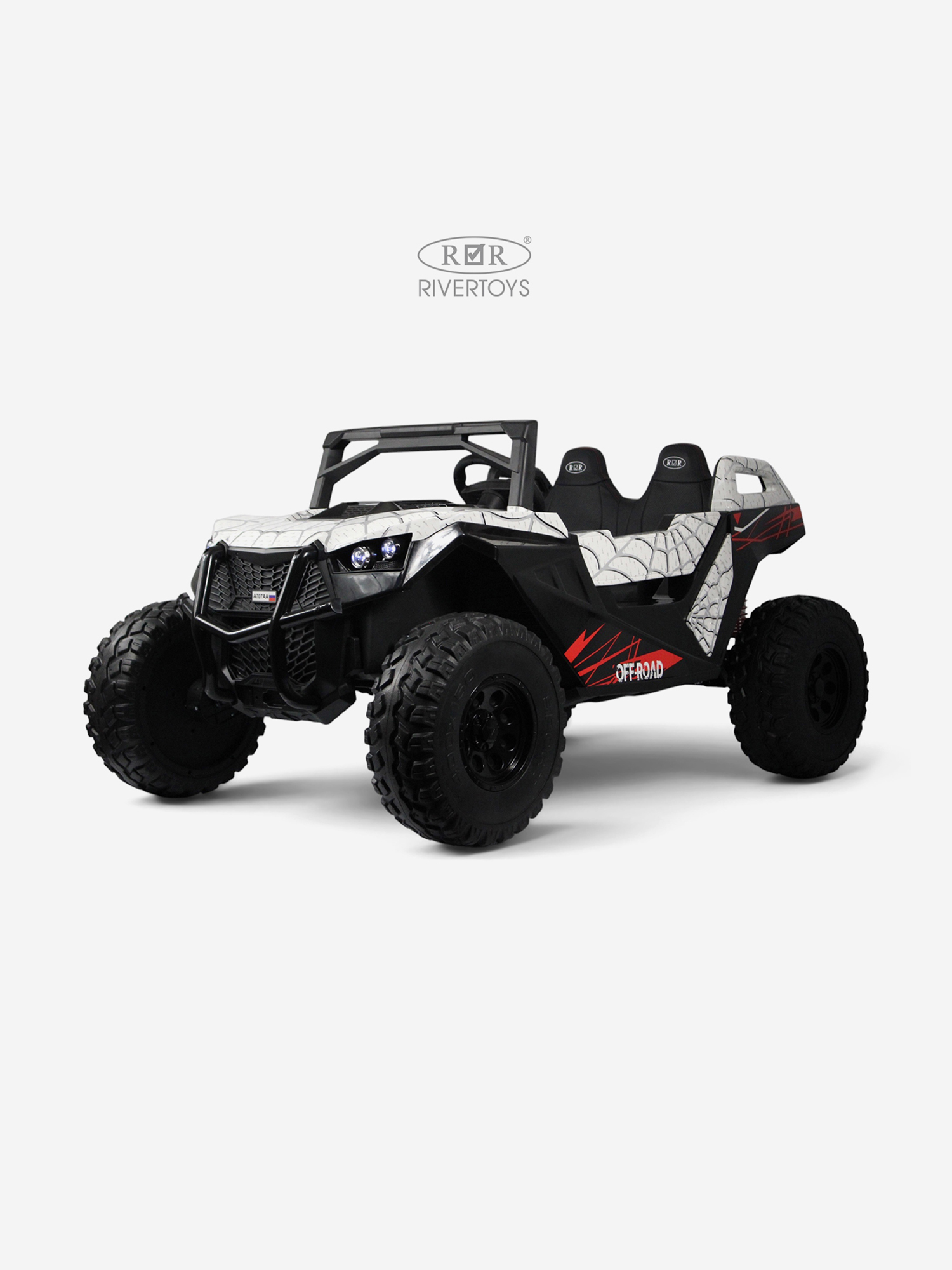 Изображение товара Детский электромобиль RIVERTOYS A707AA LUX NEW 4WD, Белый Изображение товара Детский электромобиль RIVERTOYS A707AA LUX NEW 4WD, Белый