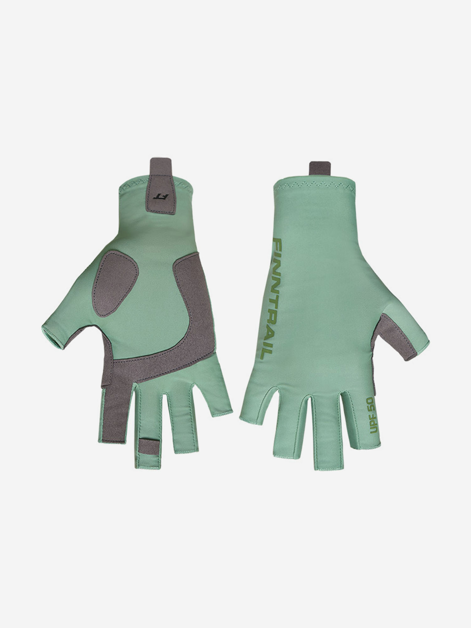 Спортивные перчатки без пальцев FINNTRAIL Wave, Зеленый